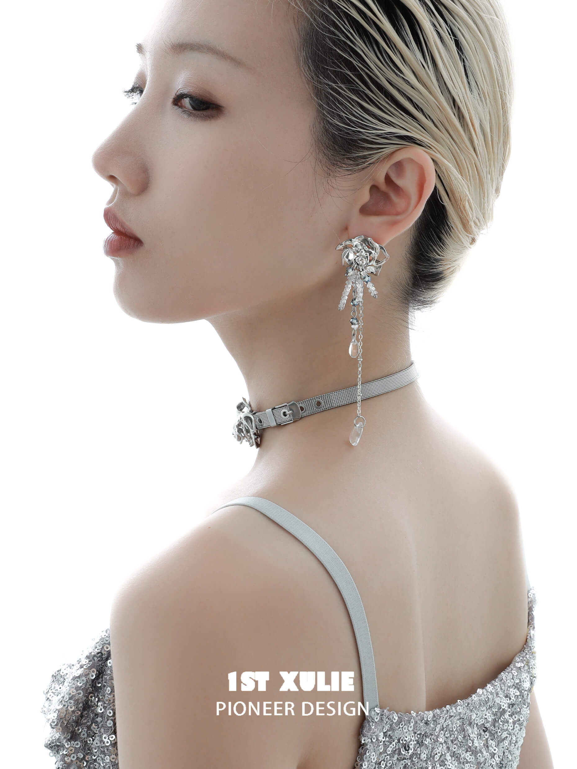 Rose Believer S925 Sterling Silver 18K Gold Plated Crystal Earrings for Women - Elegant Dangling Earrings for Wedding, Party & Special Occasions