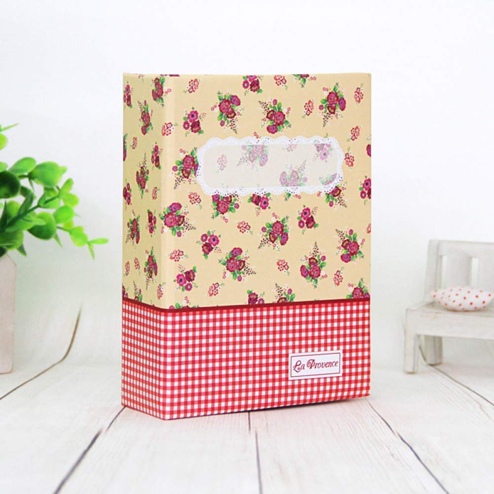 XYSQWZ 6 Inch Photo Album - 100 Pages for Wedding, Graduation, DIY Scrapbooking | Floral Plaid Cartoon Design | Perfect for Life Memories & Photo Storage | Great Gift for Special Occasions