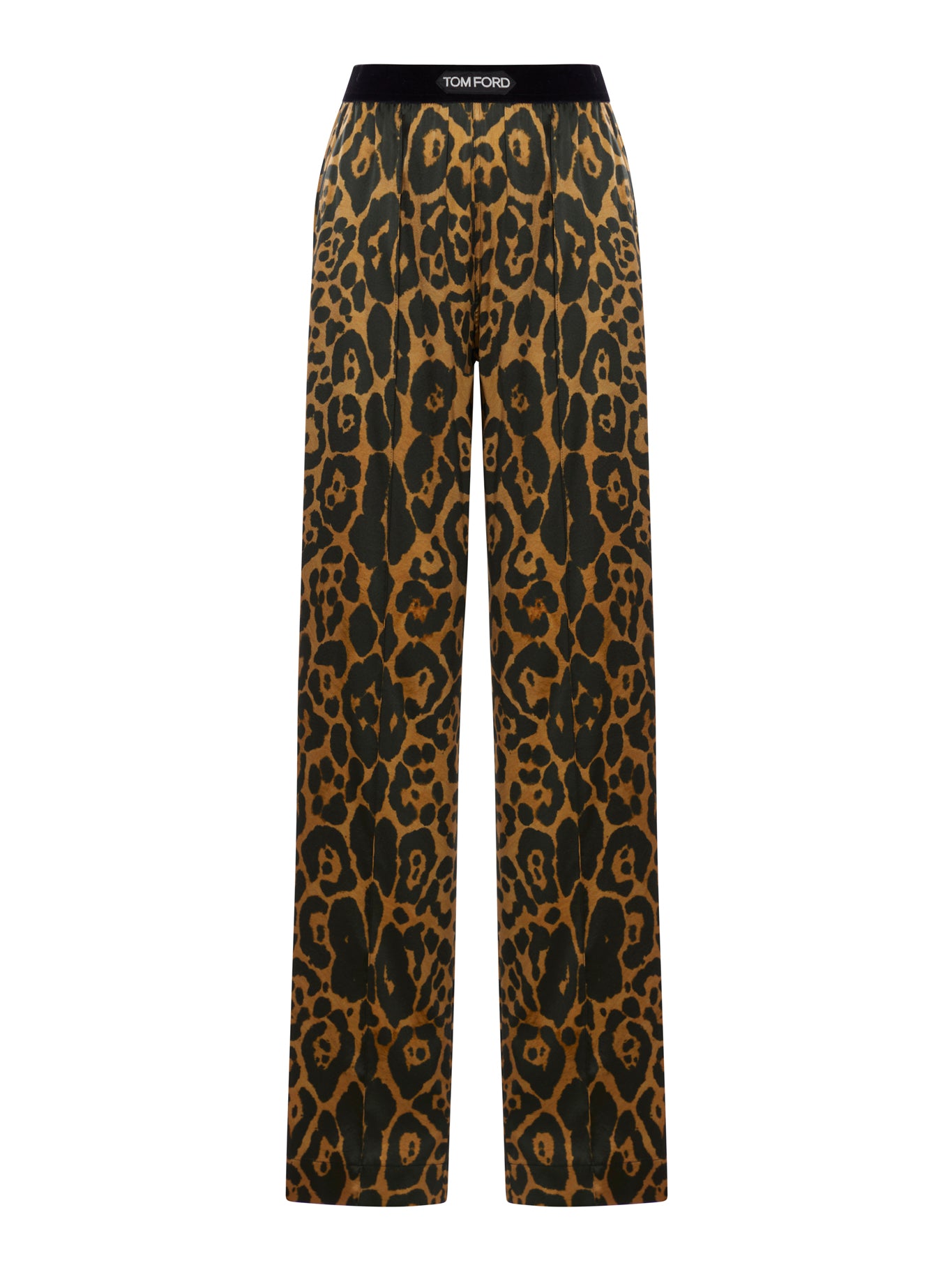 Printed Silk Trousers for Women - Elegant High-Waisted Wide Leg Pants - Comfortable & Breathable - Perfect for Office, Party & Special Occasions