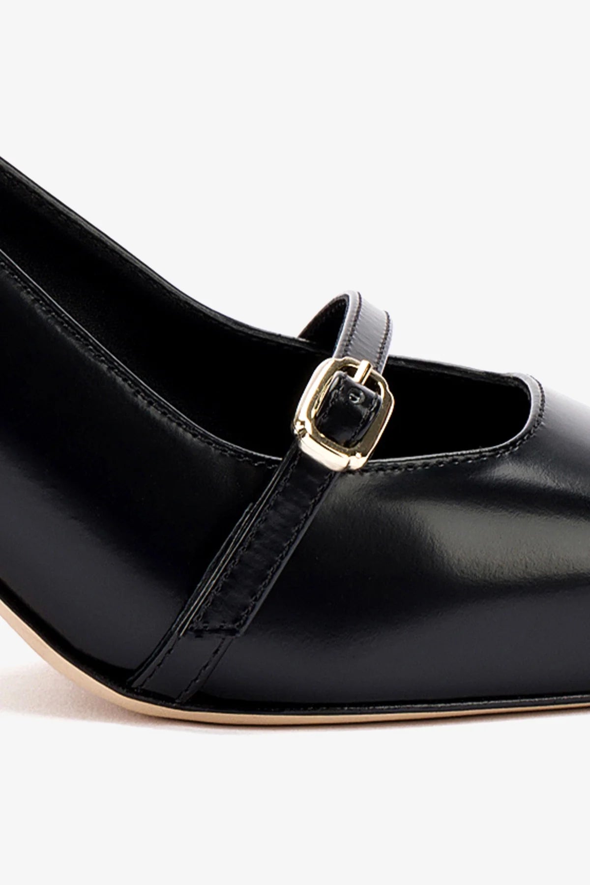**Ines Pump - Black Leather Women's Dress Shoes for Work, Office & Special Occasions**