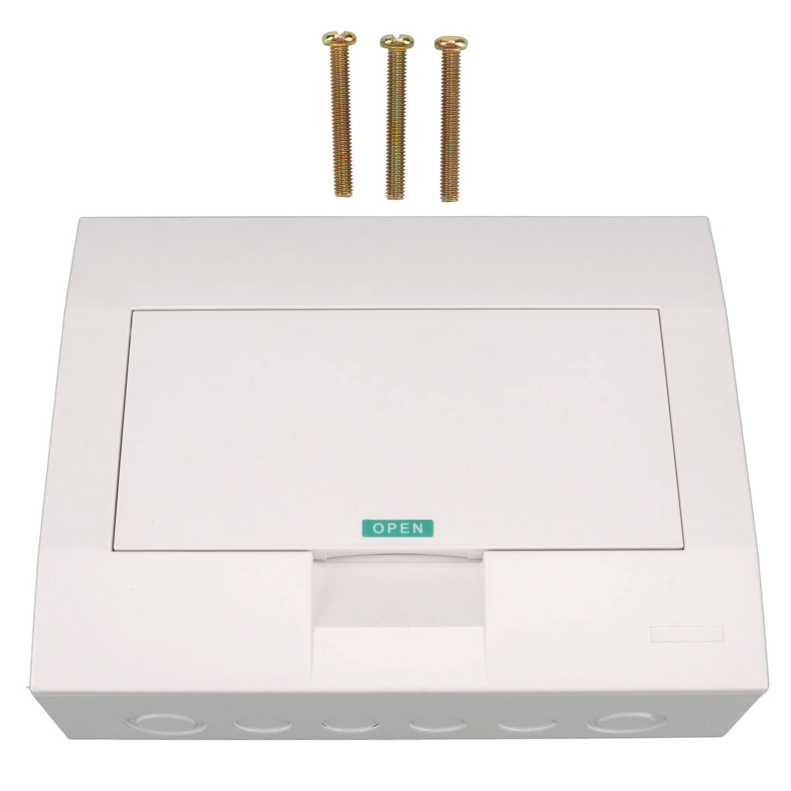 12 Way Power Distribution Box with DIN Rail - Surface Mounted Electric Circuit Protection Panel for Home, Office & Industrial Use | Waterproof & Durable Electrical Enclosure