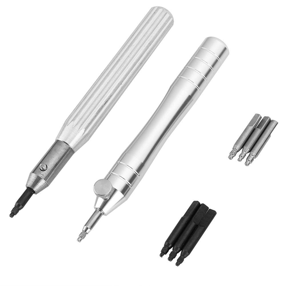 Premium Watch Crown Remover Tool Kit - 2 Pcs Stainless Steel Watch Tube Opener with Replacement Heads for Watch Repair | Compatible with Rolex, Omega & Most Watch Brands | Perfect for Watchmakers & DIY Enthusiasts