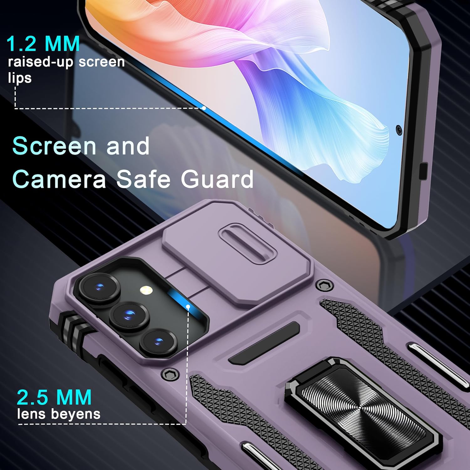 Samsung Galaxy S25 Plus Smartphone with Slide Camera Cover & Screen Protector - 6.7