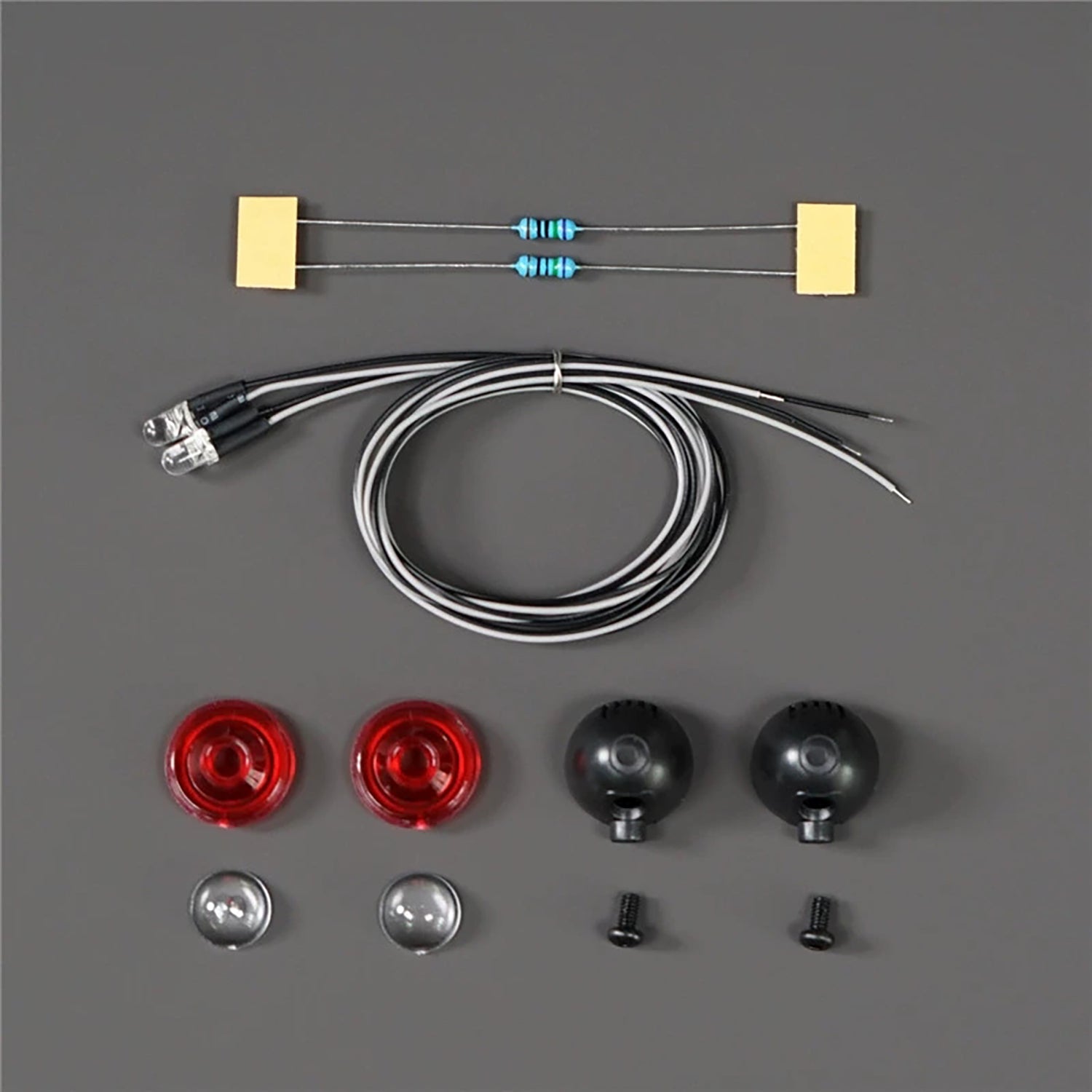 2.2V 3V LED Spotlight for 1/10 1/14 Scale RC Crawler, Off-Road Vehicles, Tractor Trucks & Excavators - DIY Lighting Kit for Night Crawling, Construction Site Play & RC Model Customization
