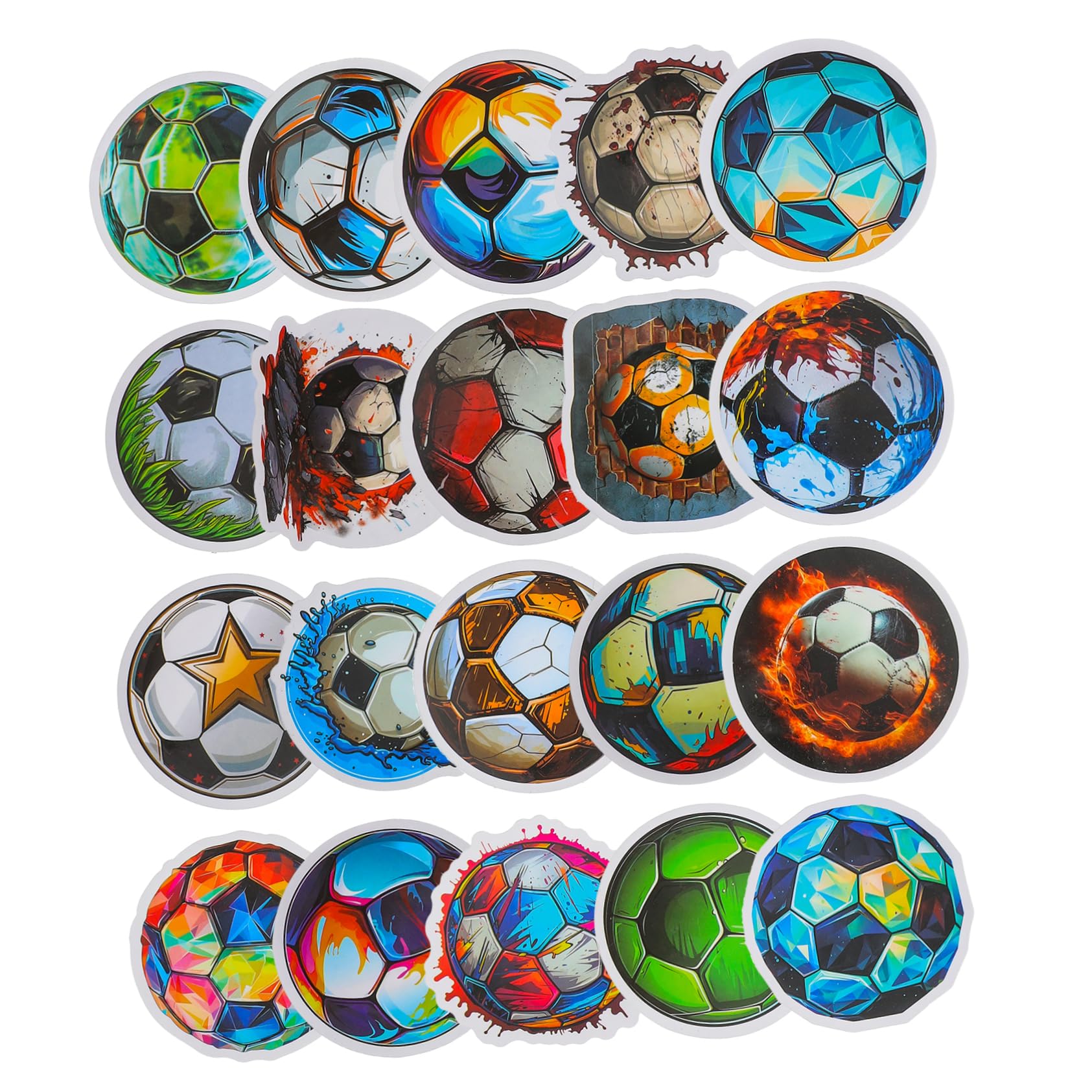 BESPORTBLE 150 Pcs Football Stickers - Sports Ball Decals, Soccer Scrapbook Stickers, Water Bottle & Party Favors for Teens & Boys - Perfect for DIY Crafts, School Projects, and Sports Themed Parties