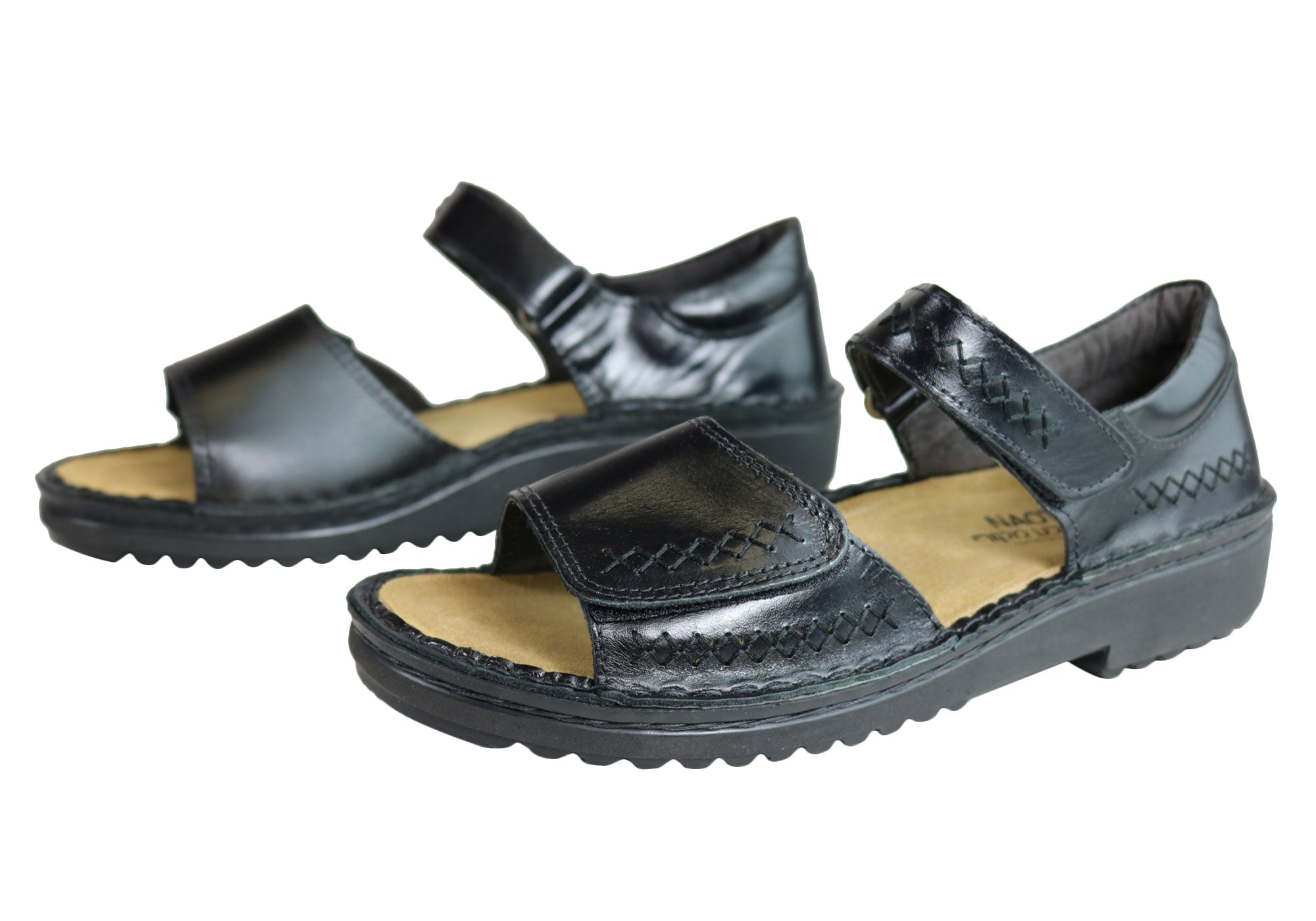 Naot Norel Women's Comfort Cushioned Orthotic Friendly Leather Sandals - Supportive Walking Shoes for Travel, Work & Everyday Wear