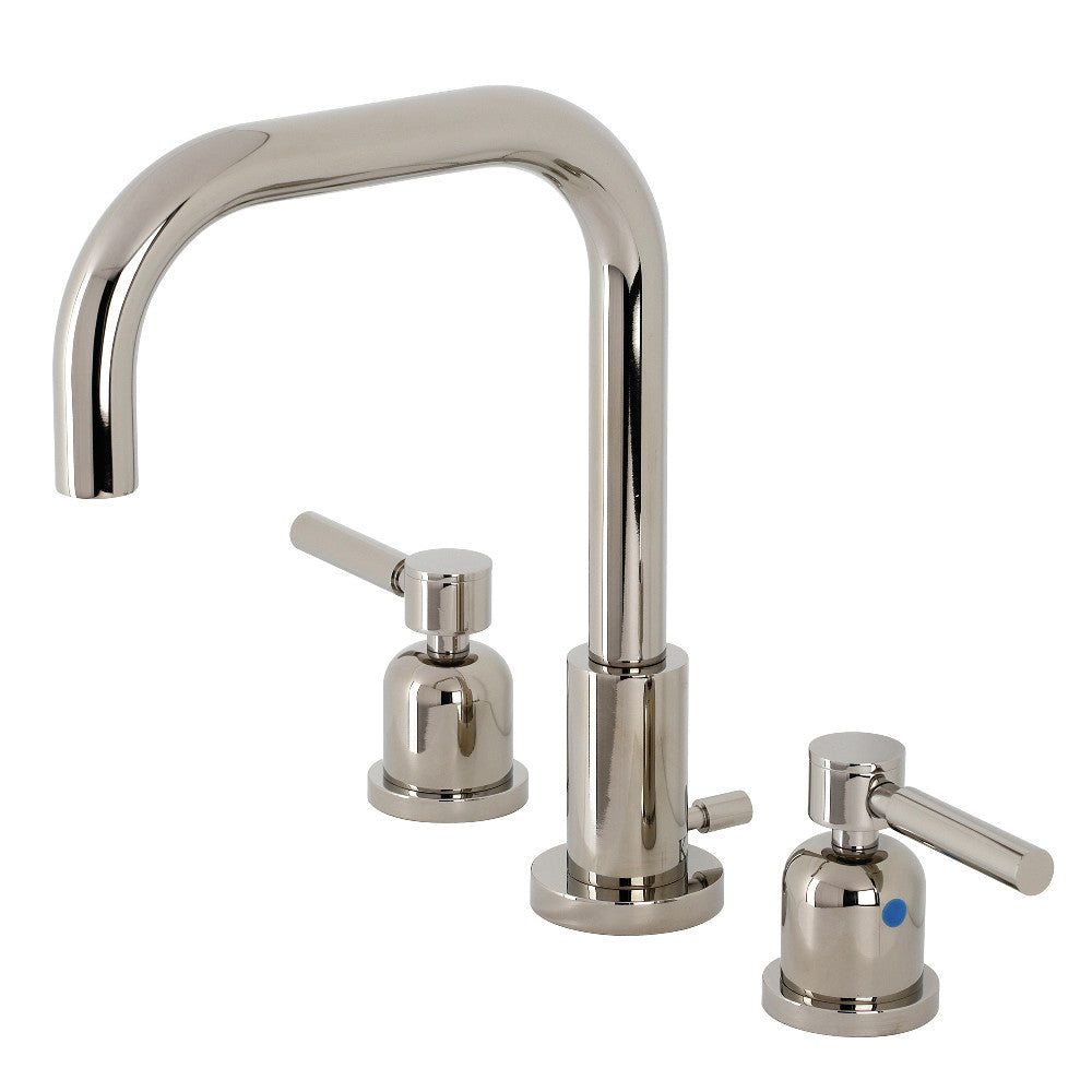 Kingston Brass FSC8935DL Concord Widespread Bathroom Faucet with Pop Up Drain - Elegant 8 Inch Centerset Bathroom Sink Faucet for Modern Vanities - Perfect for Home, Hotel, and Commercial Use