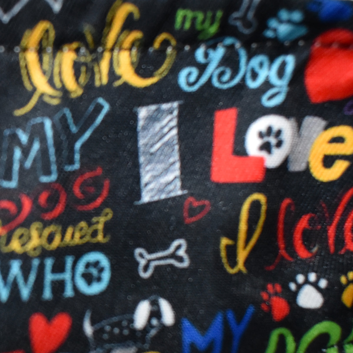 Essex Classics Women's Danny & Ron's Rescue Hot Diggity Dog Talent Show Shirt - Straight Collar Yarn Top for Dog Lovers & Rescue Events