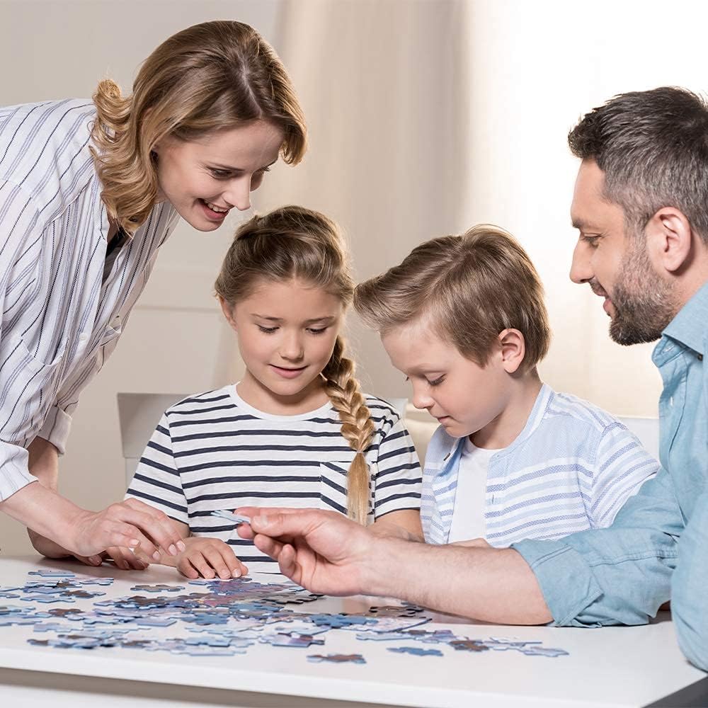 MaxRenard 1000-Piece Round Jigsaw Puzzle - Animal Party Game for Adults & Kids | Perfect for Family Game Night, Birthday Parties & Relaxation