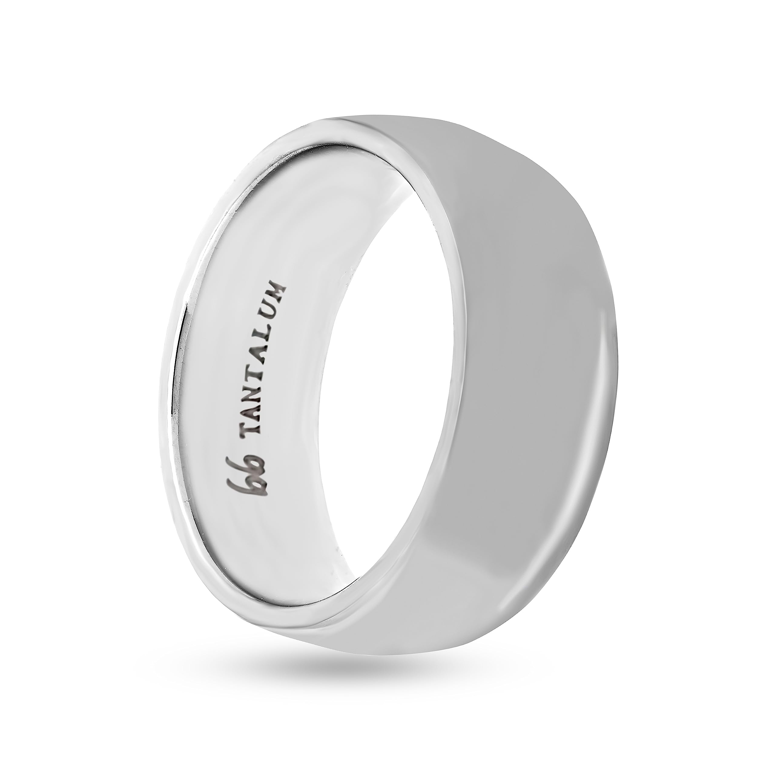 Boston Bay Diamonds Tantalum Comfort Fit Men's Wedding Band & Fashion Ring - 7mm & 8mm Width Options - Durable Hypoallergenic Metal - Perfect for Weddings, Anniversaries & Everyday Wear