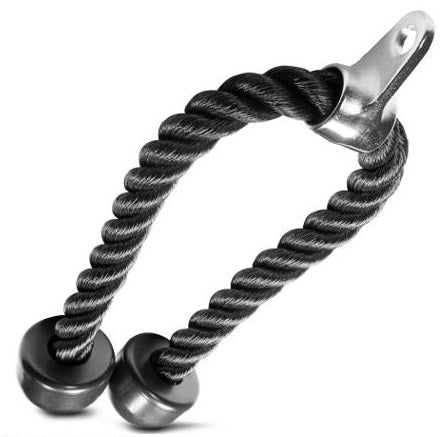 Best Tricep Rope Cable Attachment for Gym Workouts - Heavy Duty Fitness Equipment for Strength Training & Home Gym Use