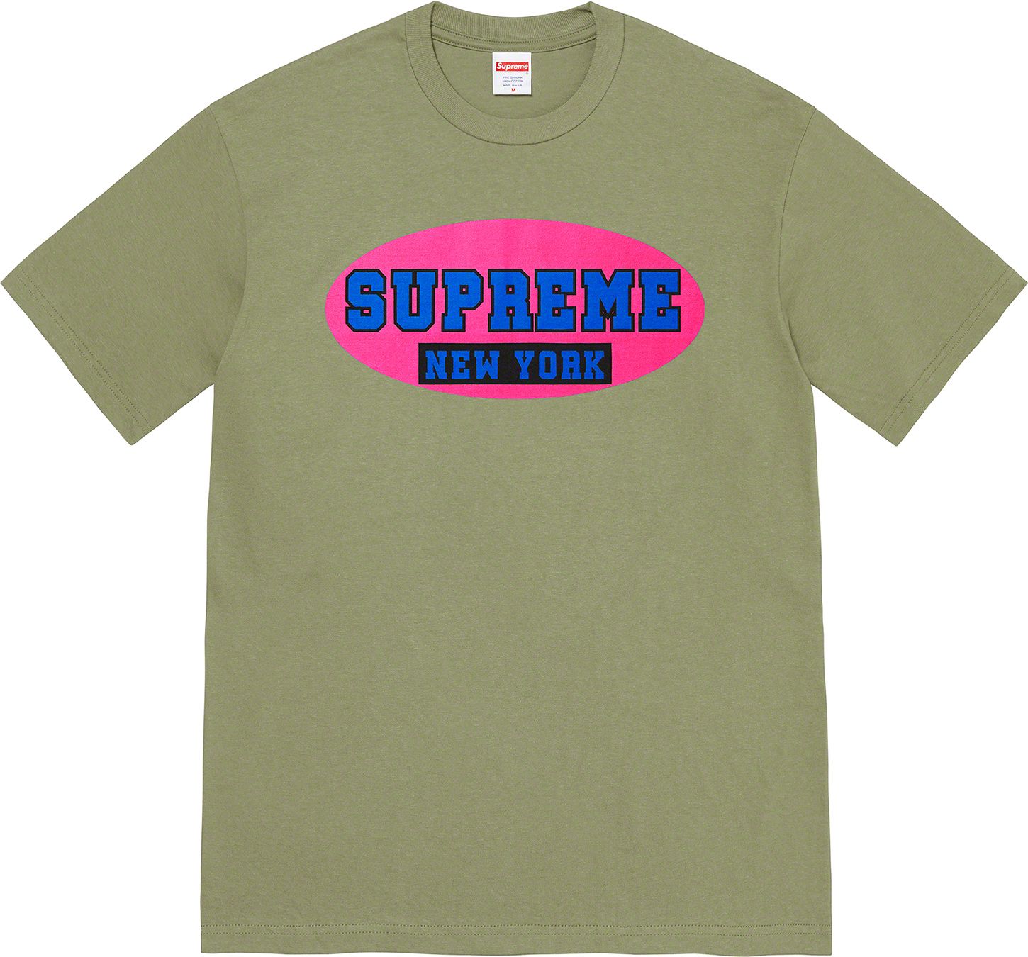 Supreme New York T-Shirt - Olive Green Cotton Streetwear Tee for Men & Women | Casual Wear, Urban Fashion, Street Style Outfits