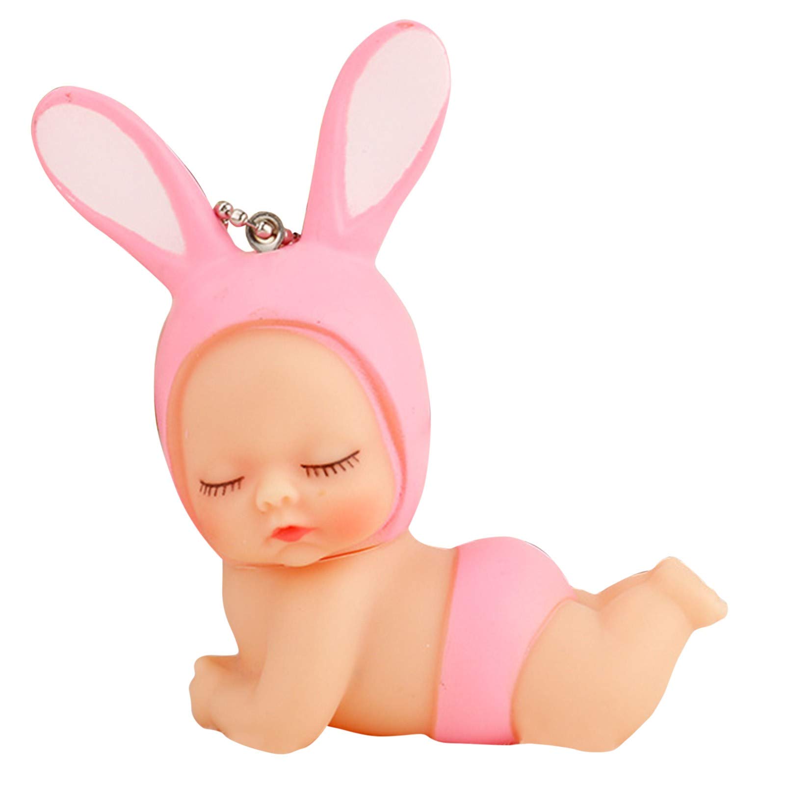 DIY Sleeping Baby Cake Topper - Adorable Little Doll Keychain for Birthday Baking Decorations (PB3) | Perfect for Baby Showers, 1st Birthday Cakes & Nursery Room Decor