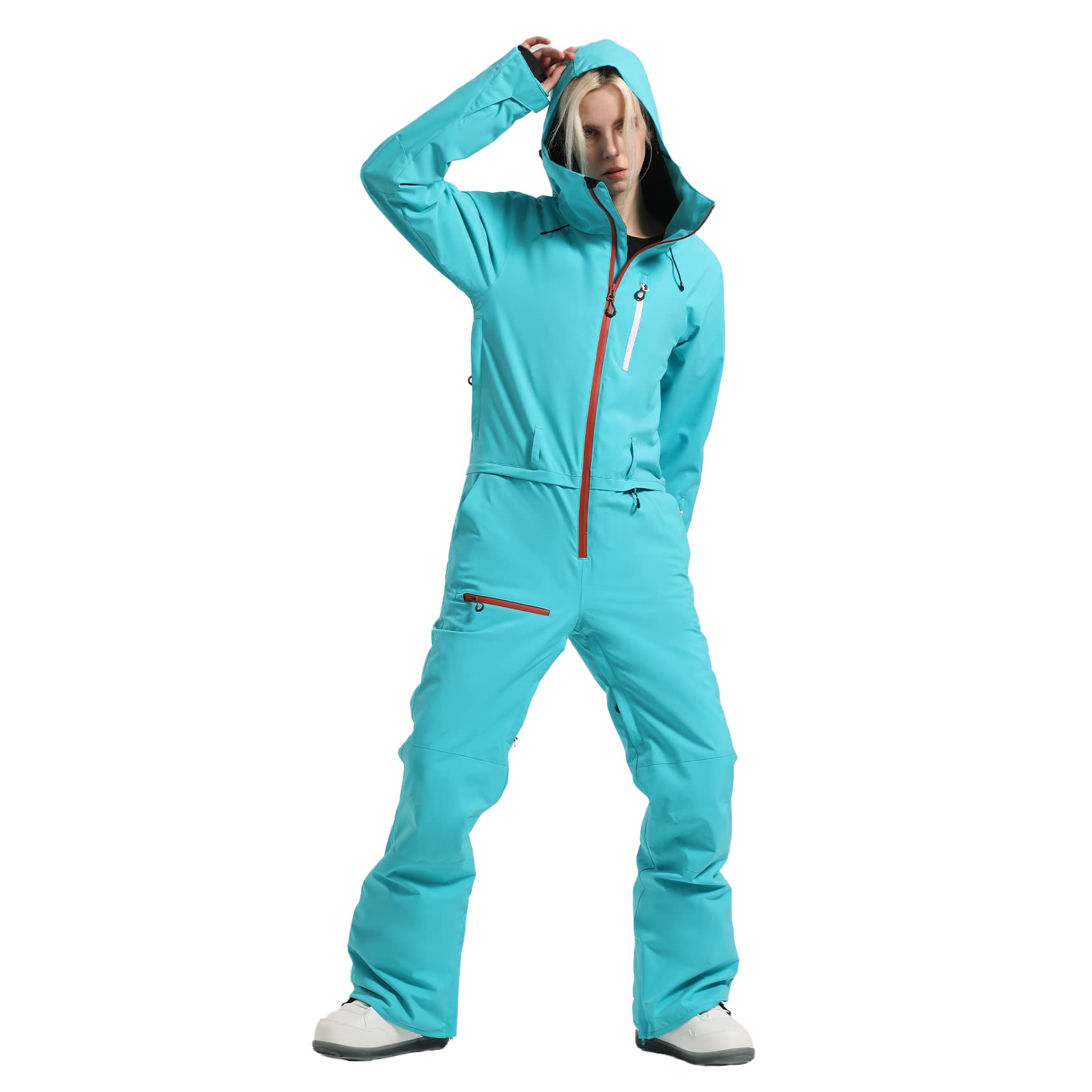 IMPHUT Women's One Piece Ski Suit - Waterproof Windproof Insulated Snowsuit for Skiing & Snowboarding | Winter Sports Outfit for Ski Resorts & Mountain Adventures