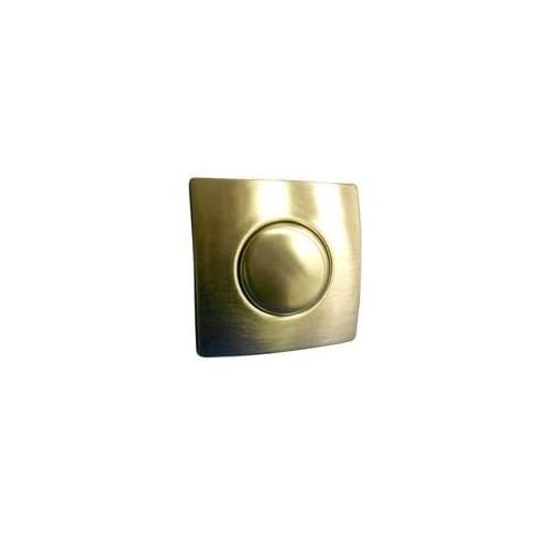 #20 Square Brushed Air Button Trim - Premium Metal Fastener for Automotive, Marine & Industrial Applications
