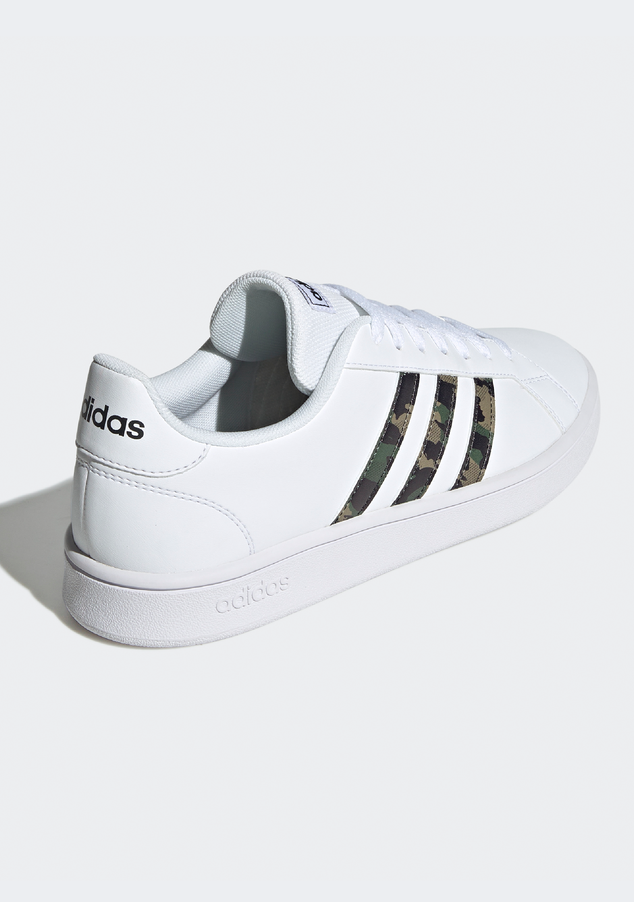 Adidas Men's Grand Court Base Sneakers - Comfortable & Stylish White Tennis Shoes for Casual Wear, Running & Gym Workouts