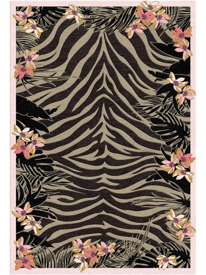 Tiger Florals Hand Tufted Rug - Premium Bohemian Area Rug for Living Room, Bedroom & Nursery - Pre Order Now for Cozy Home Decor