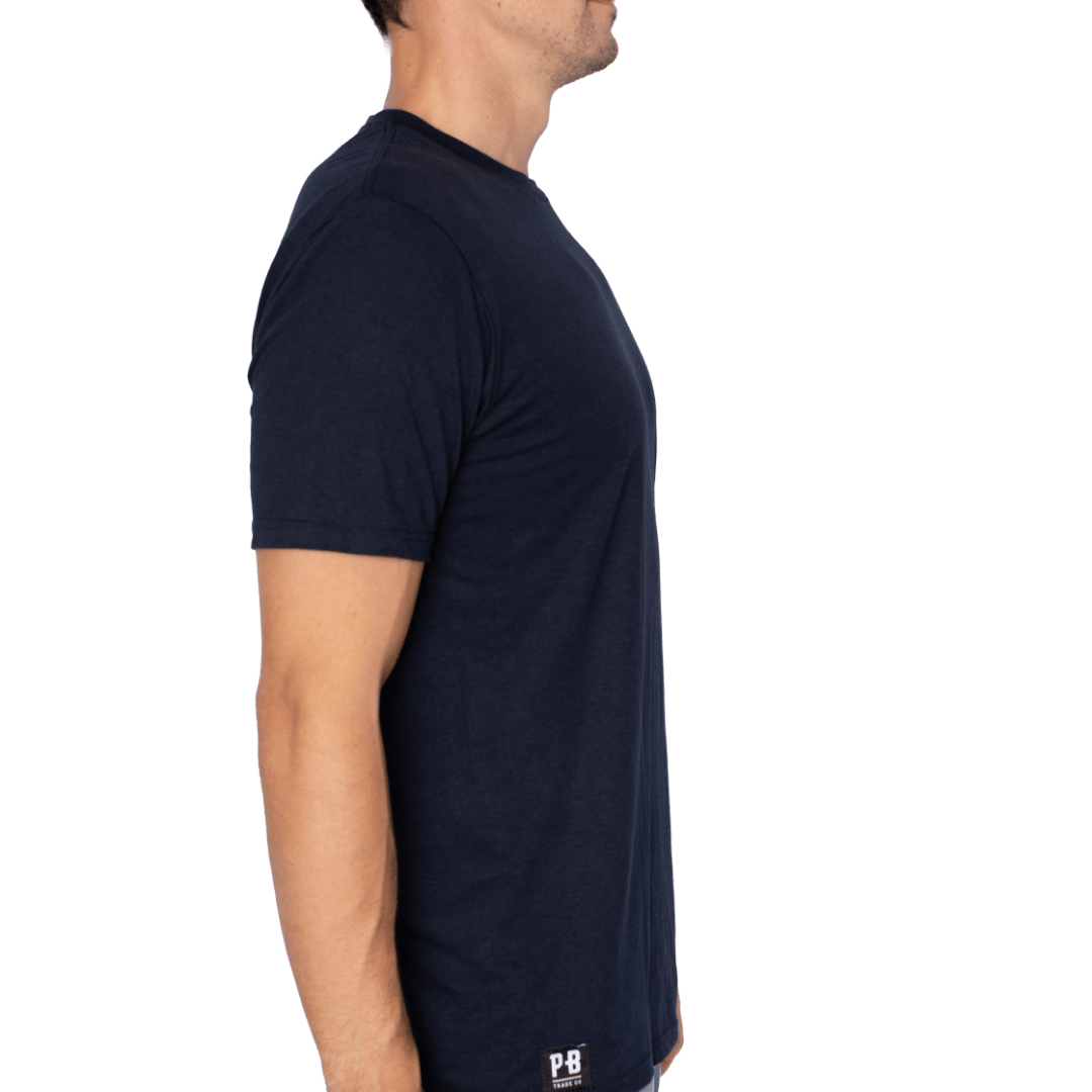 Building America T-Shirt - True Navy - Patriotic American Flag Tee for Men & Women - Comfortable Casual Wear for Everyday, 4th of July & National Holidays