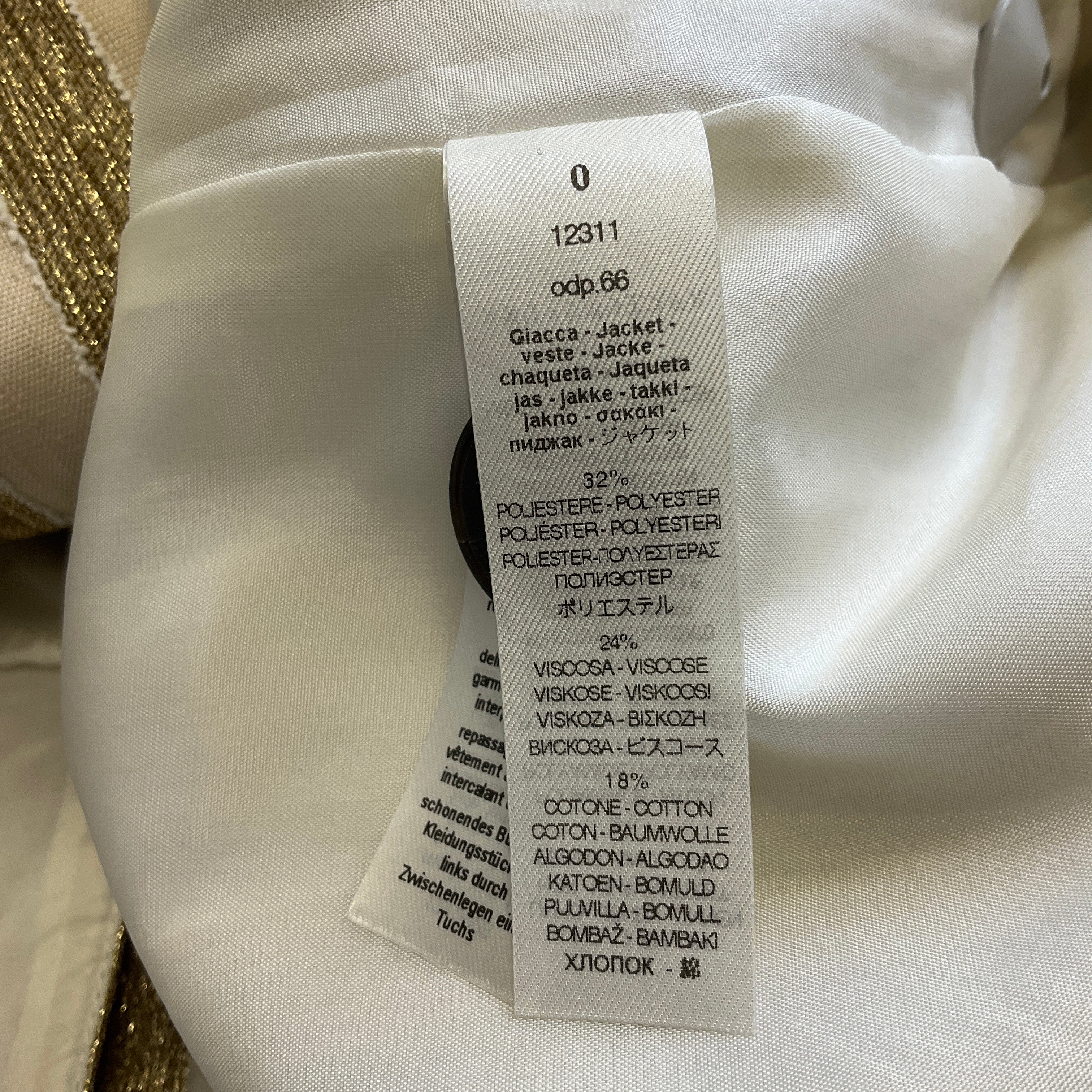 Forte Forte Gold Metallic 2023 Striped Lurex Vest for Women - Elegant Shimmering Layering Piece for Party & Evening Wear