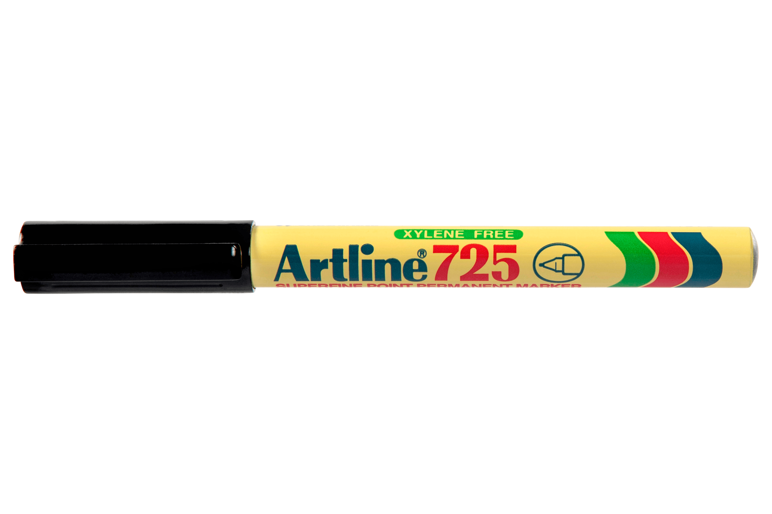 Artline 725 Permanent Marker - Ultra Fine 0.4mm Tip, Black Ink, 12-Pack - Ideal for Office, School, Art Projects & Labeling
