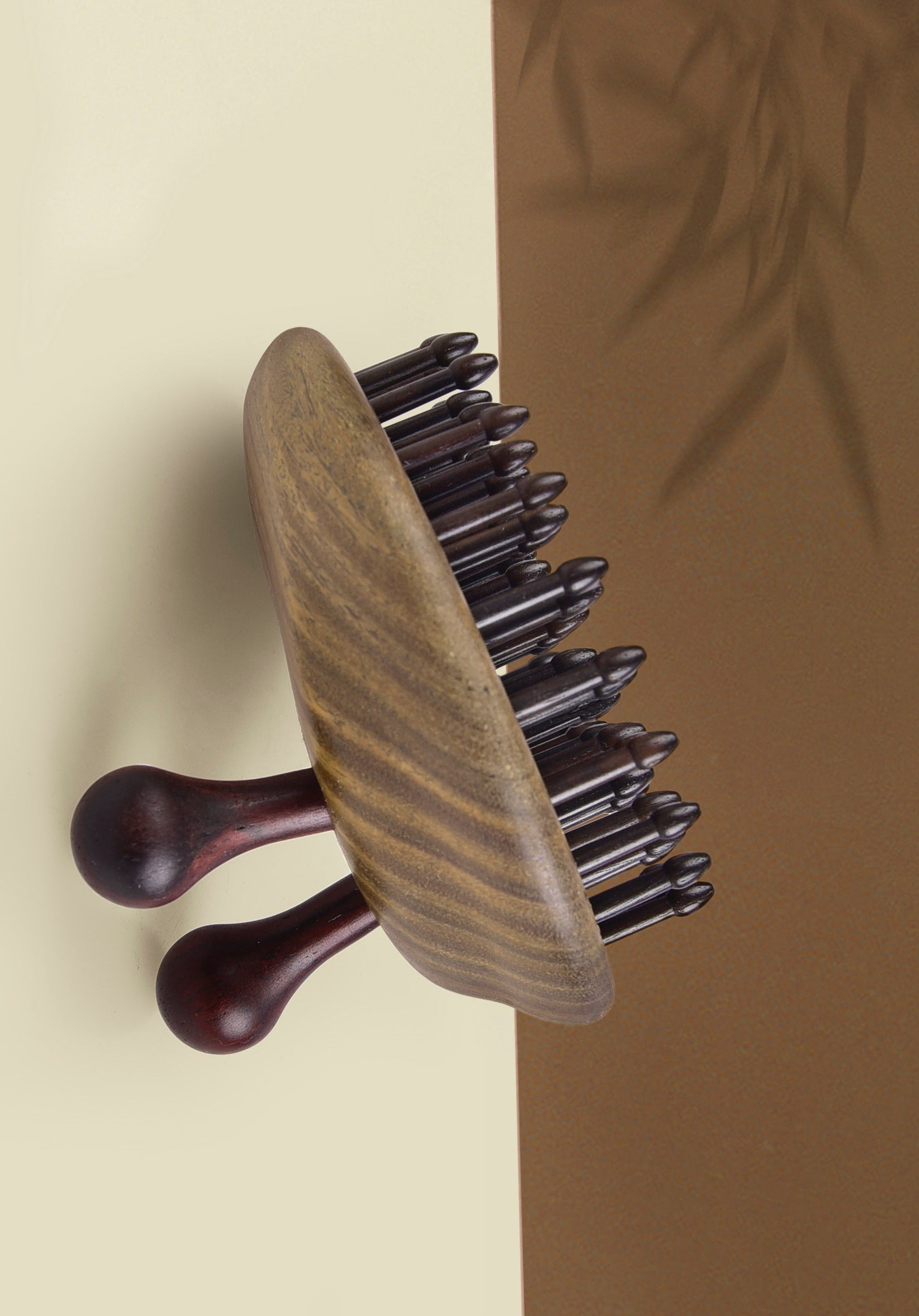 Snail Shape Wood Scalp Massager for Relaxation & Stress Relief - Natural Wooden Head Scratcher for Hair Care & Scalp Stimulation - Perfect for Home Spa, Gifts & Self-Care Routines
