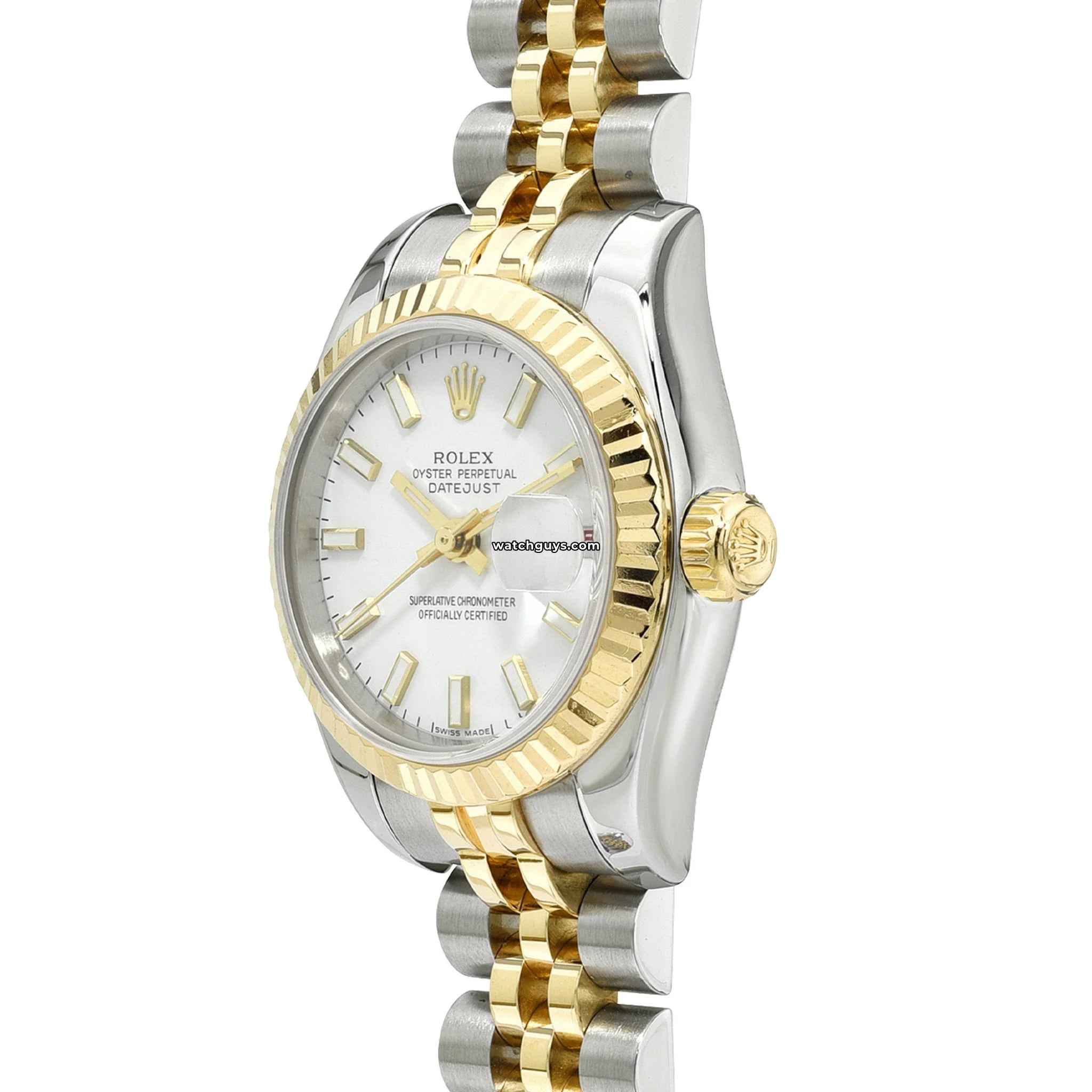 Authentic Rolex Datejust 179173 Ladies Watch - 26mm White Gold & Stainless Steel, Silver Dial with Index Markers | Perfect for Business Meetings, Formal Events & Luxury Gift Giving
