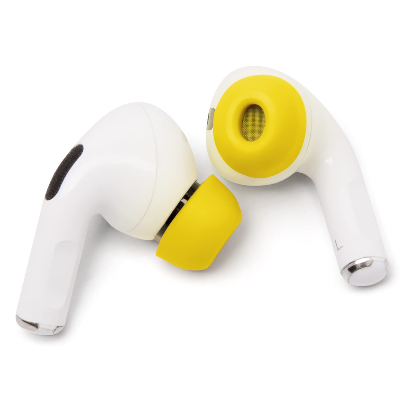 Upgraded Memory Foam Ear Tips for AirPods Pro - Enhanced Comfort & Noise Isolation | Perfect Fit for Charging Case | Neon Yellow | Ideal for Workouts, Commuting & Travel