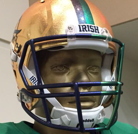 Notre Dame Fighting Irish 2015 SHAMROCK Series HydroFX Revolution Speed Authentic Full Size Football - Official NCAA Collectible for Sports Fans, Home Decor, and Game Day Display