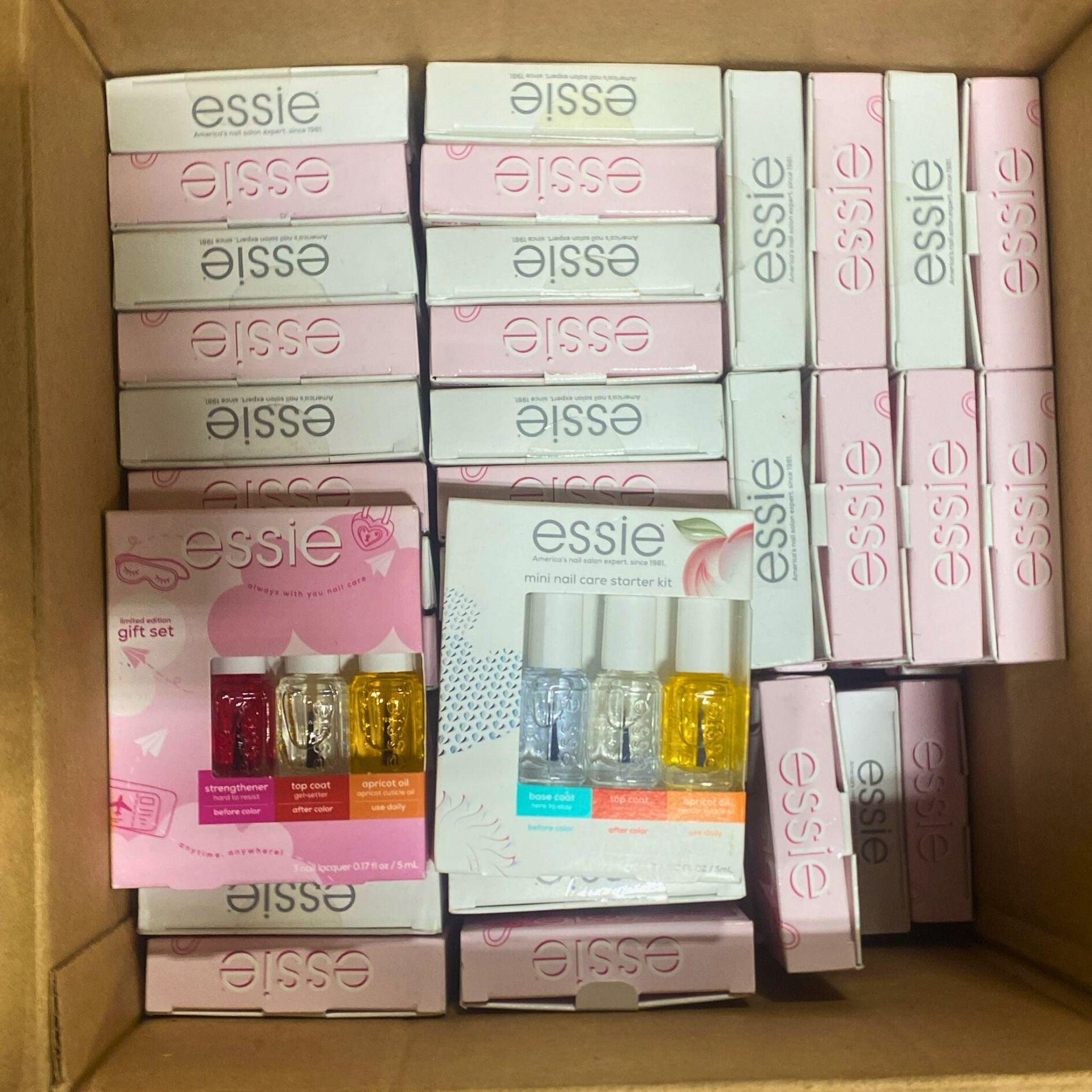 Essie Nail Polish 3-Piece Sets (68 Pcs Lot) - Professional Salon Quality Nail Lacquer for Manicures & Pedicures at Home