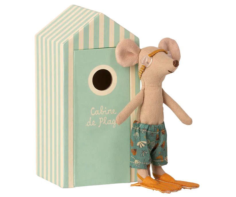 Beach Mice Big Brother In Cabin De Plage - Cute Plush Stuffed Animal Toy for Kids & Collectors - Perfect for Beach Vacations, Nursery Decor & Gift Giving