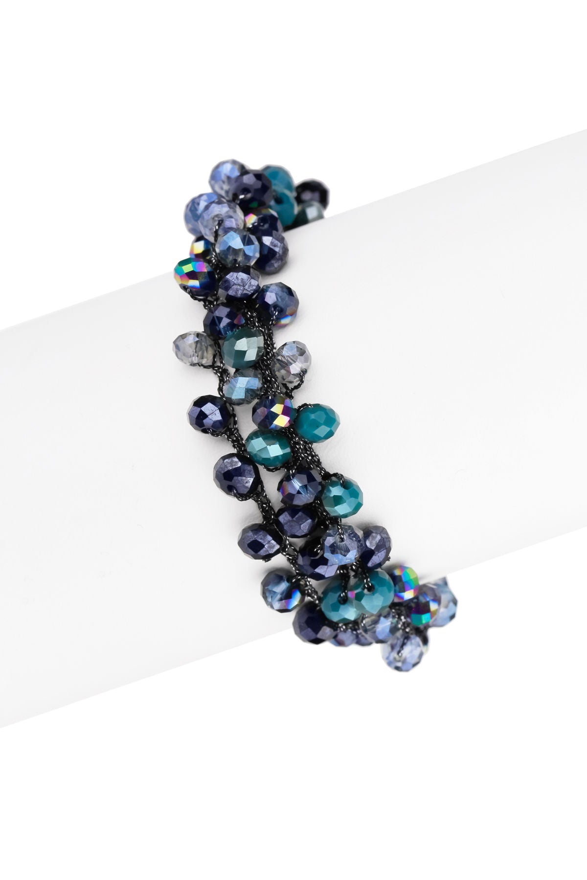 Handmade Crochet Beaded Bracelet for Women - Boho Chic Adjustable Beaded Jewelry - Perfect for Festivals, Weddings & Everyday Wear