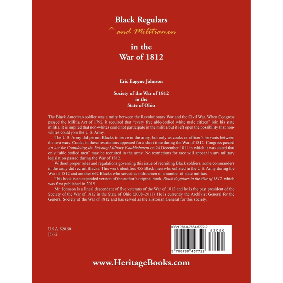 Black Soldiers in the War of 1812: Regulars and Militiamen - Historical Military Books & American War History for Research & Education
