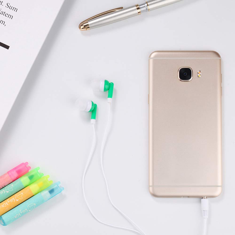 Wholesale Bulk Kids Earbuds Headphones - 200 Pack Multi-Colored Disposable Earphones Individually Bagged for School, Classroom & Library Use - Perfect for Students, Teachers & Educational Institutions