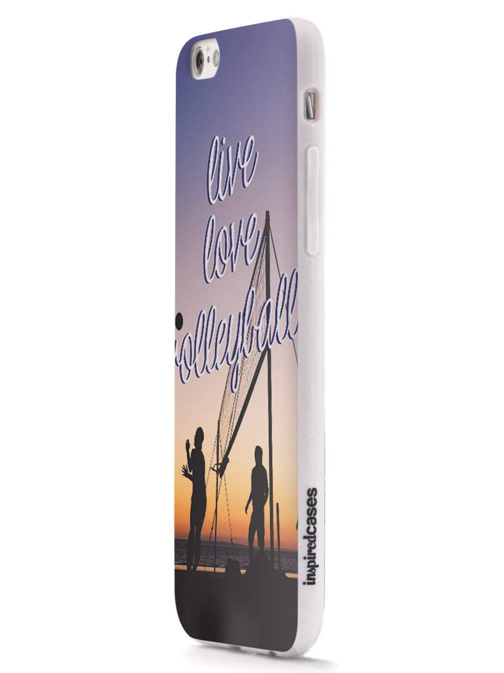Inspired Cases - iPhone XR Case Compatible with Apple iPhone XR - 3D Textured Protective Phone Cover - Live Love Volleyball Design - Perfect for Sports, Travel & Everyday Use