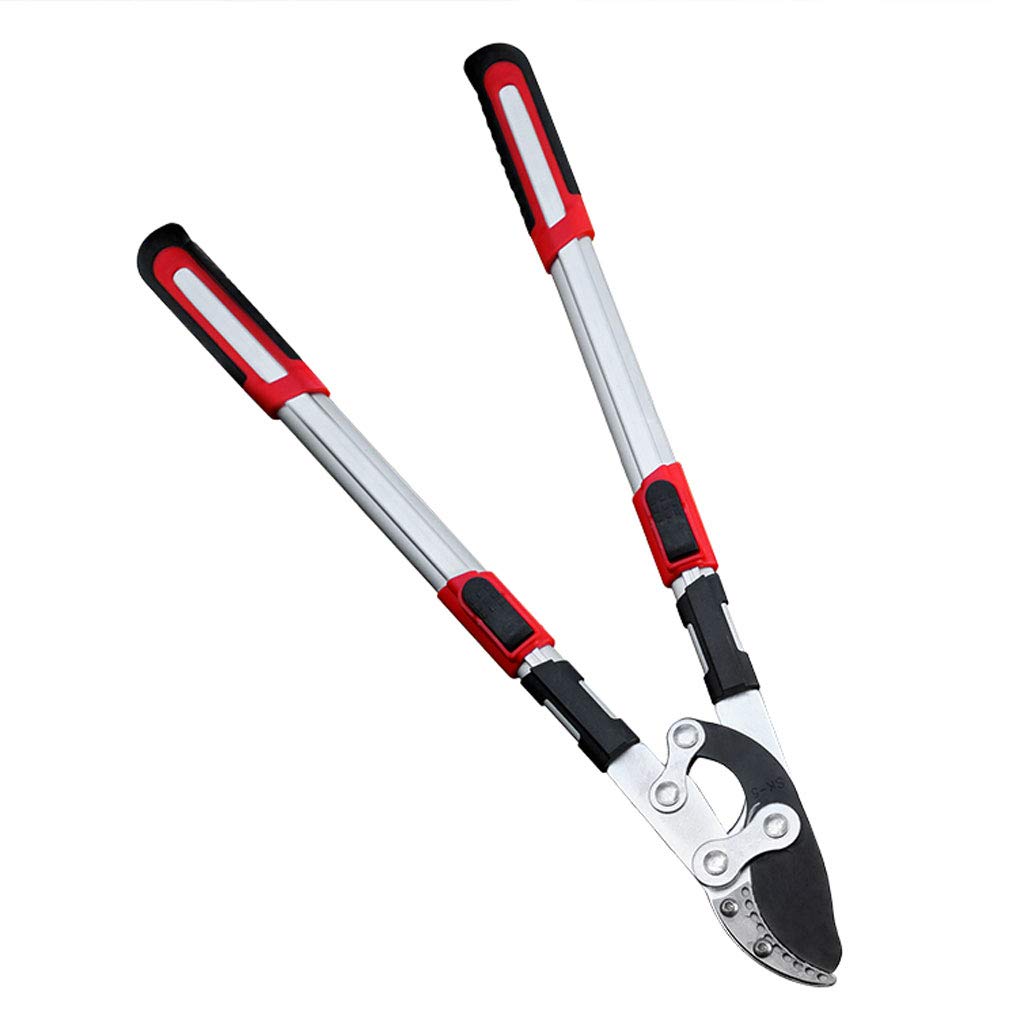 Extendable Bypass Lopper Telescopic Tree Trimmer - 700mm to 940mm Adjustable Length - SK5 Steel Blade & Aluminum Alloy Rod - Heavy Duty Branch Cutter for Fruit Trees, Garden Pruning, Landscaping & DIY Projects - Perfect for Thick Branches, Shrub Trimming & Yard Maintenance