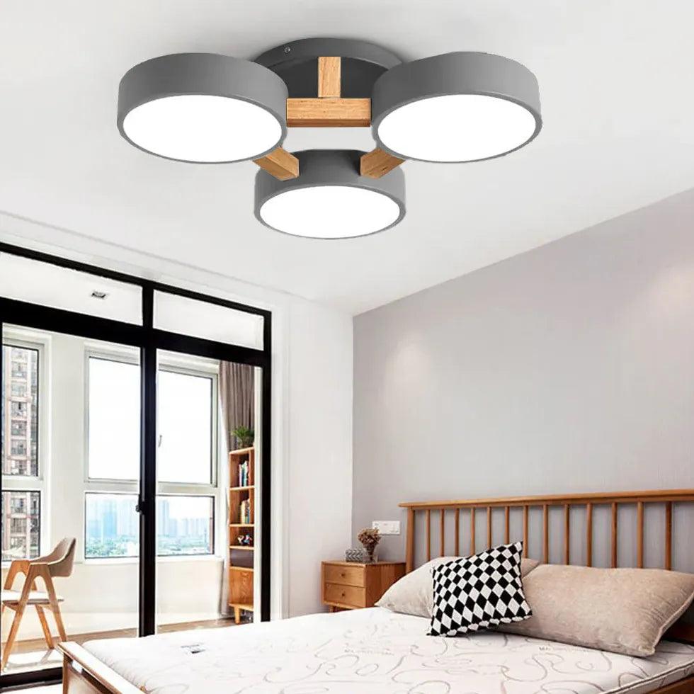 3-Piece Flush Mount Ceiling Light Fixture - Modern LED Lighting for Living Room, Bedroom, or Hallway - Energy Efficient & Easy Installation