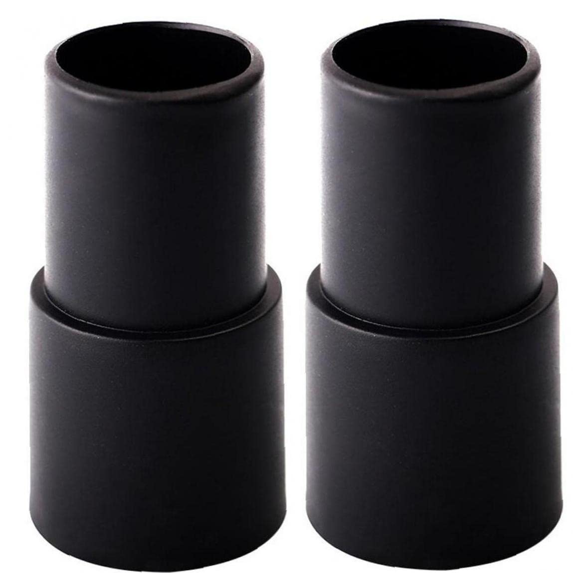 Ruluti 2-Pack Universal Vacuum Cleaner Hose Adapter Kit - Black | Compatible with Most Vacuum Brands | Perfect for Home Cleaning, Car Detailing & Workshop Use