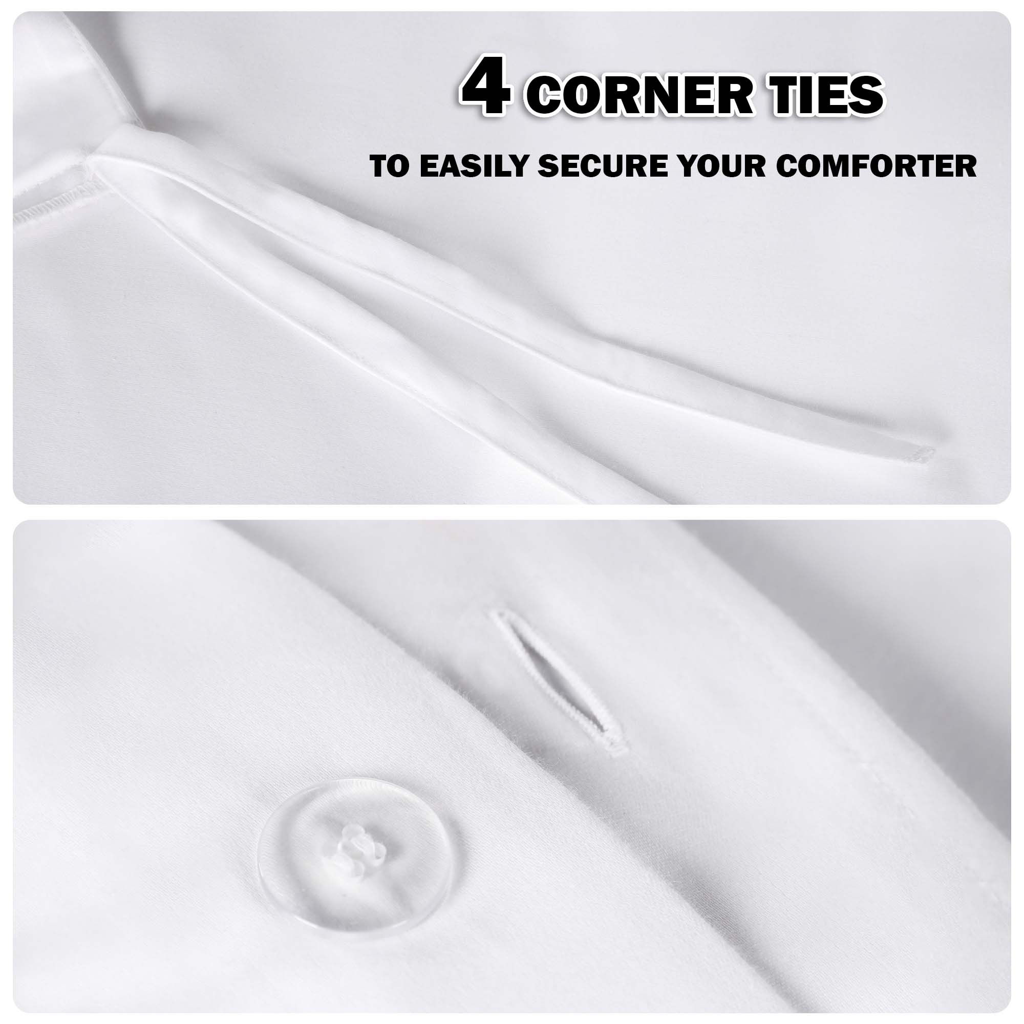 Luxury 1000 Thread Count Egyptian Cotton Embroidered Duvet Cover Set - King Size Bedding for Hotel & Home Decor