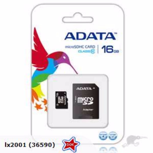 ADATA 16GB Class 10 MicroSD Memory Card with Adapter - High Speed SDHC Flash Storage for Smartphones, Cameras, Drones & Gaming Devices