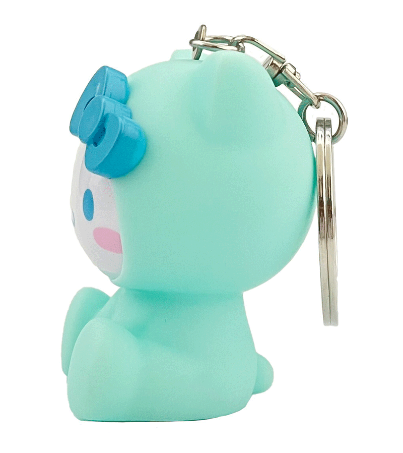 Sanrio Mint Cinnamon Roll Keychain - Cute Kawaii Character Keyring for Bags, Wallets & Backpacks - Perfect Gift for Anime Fans & Hello Kitty Lovers