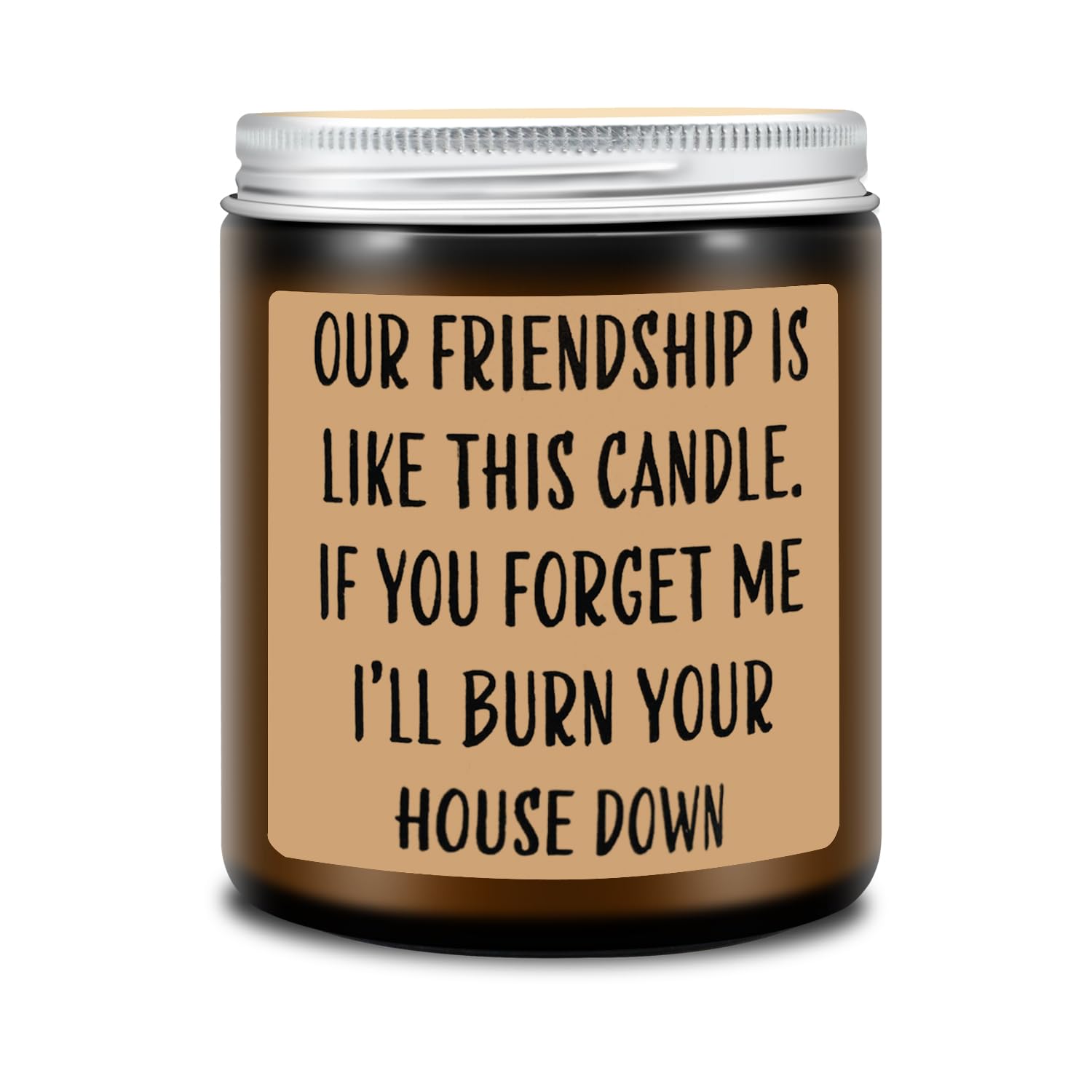 Premium Lavender Scented Soy Candle - Thoughtful Birthday & Christmas Gift for Women & Friends | Funny Friendship Candle for Home Decor, Relaxation & Aromatherapy