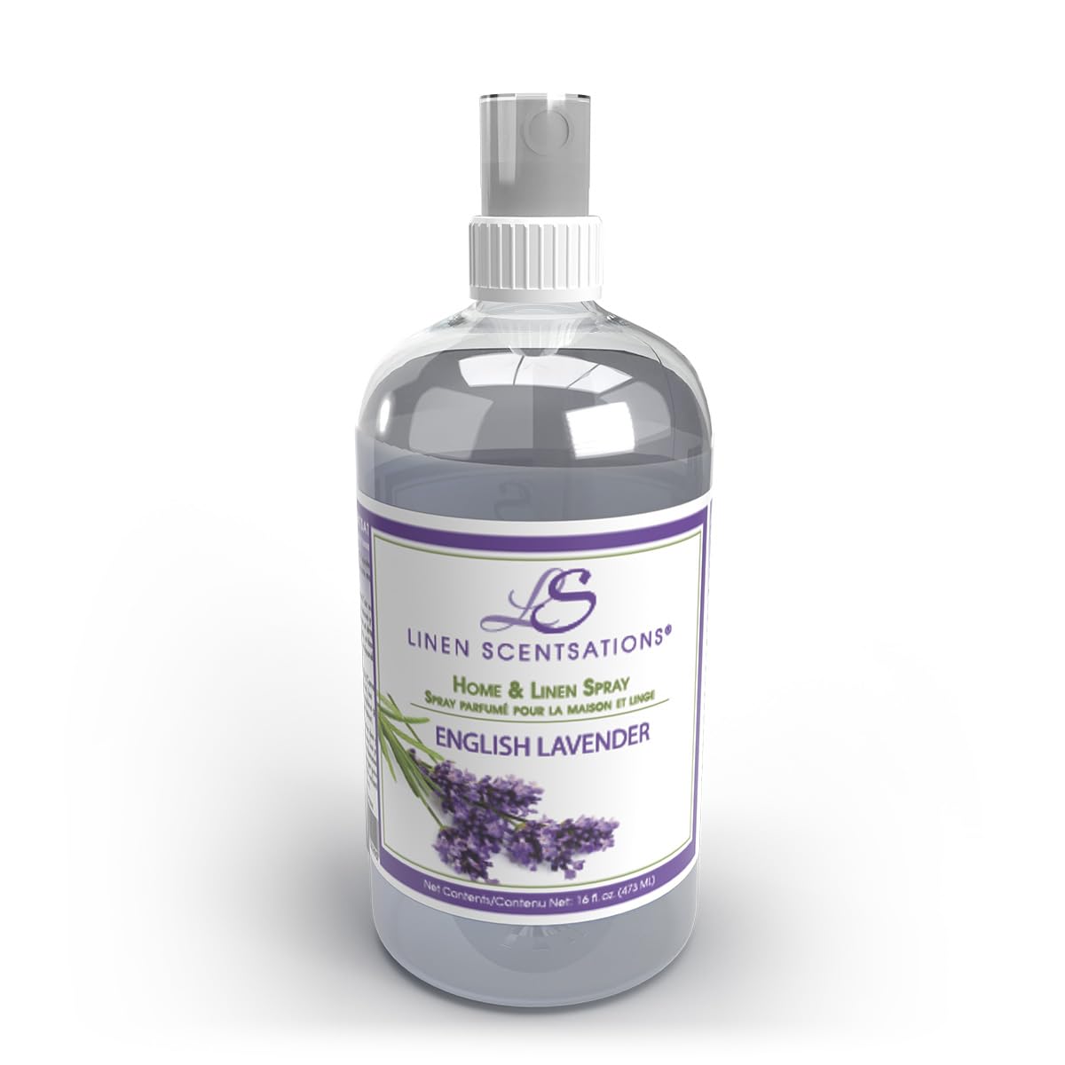 Linen Scentsations Home & Linen Spray - English Lavender Aromatherapy (2 Pack, 16 fl oz Each) | Freshen Bedding, Towels & Rooms | Natural Fabric Refresher for Relaxation & Better Sleep