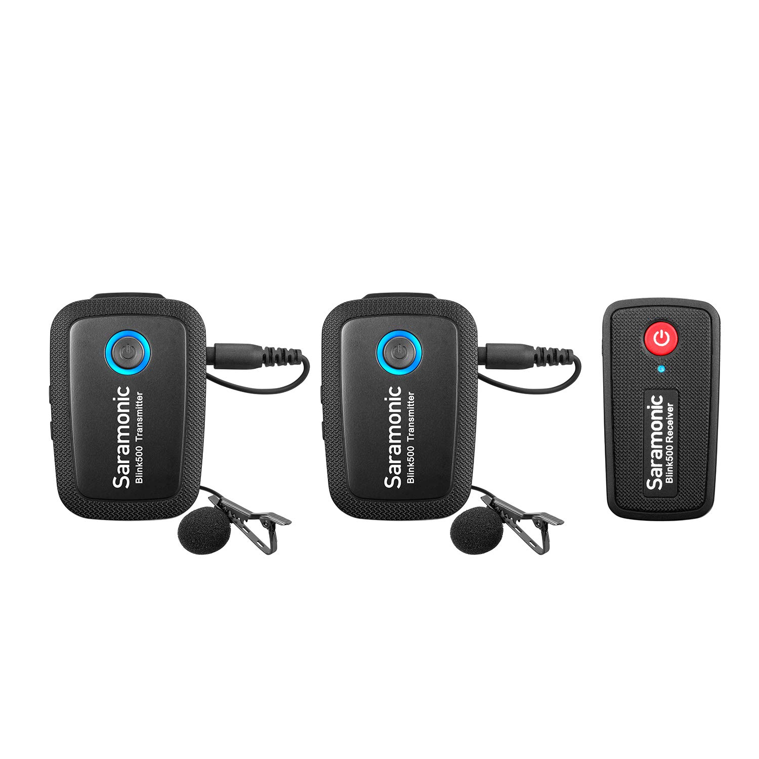 Saramonic Blink 500 Ultracompact 2.4GHz Dual-Channel Wireless Lavalier Microphone System (Tx+Tx+Rx) for DSLR, Mirrorless Cameras - Compatible with Canon, Nikon, Sony - Perfect for Vlogging, Interviews & YouTube Videos - Black