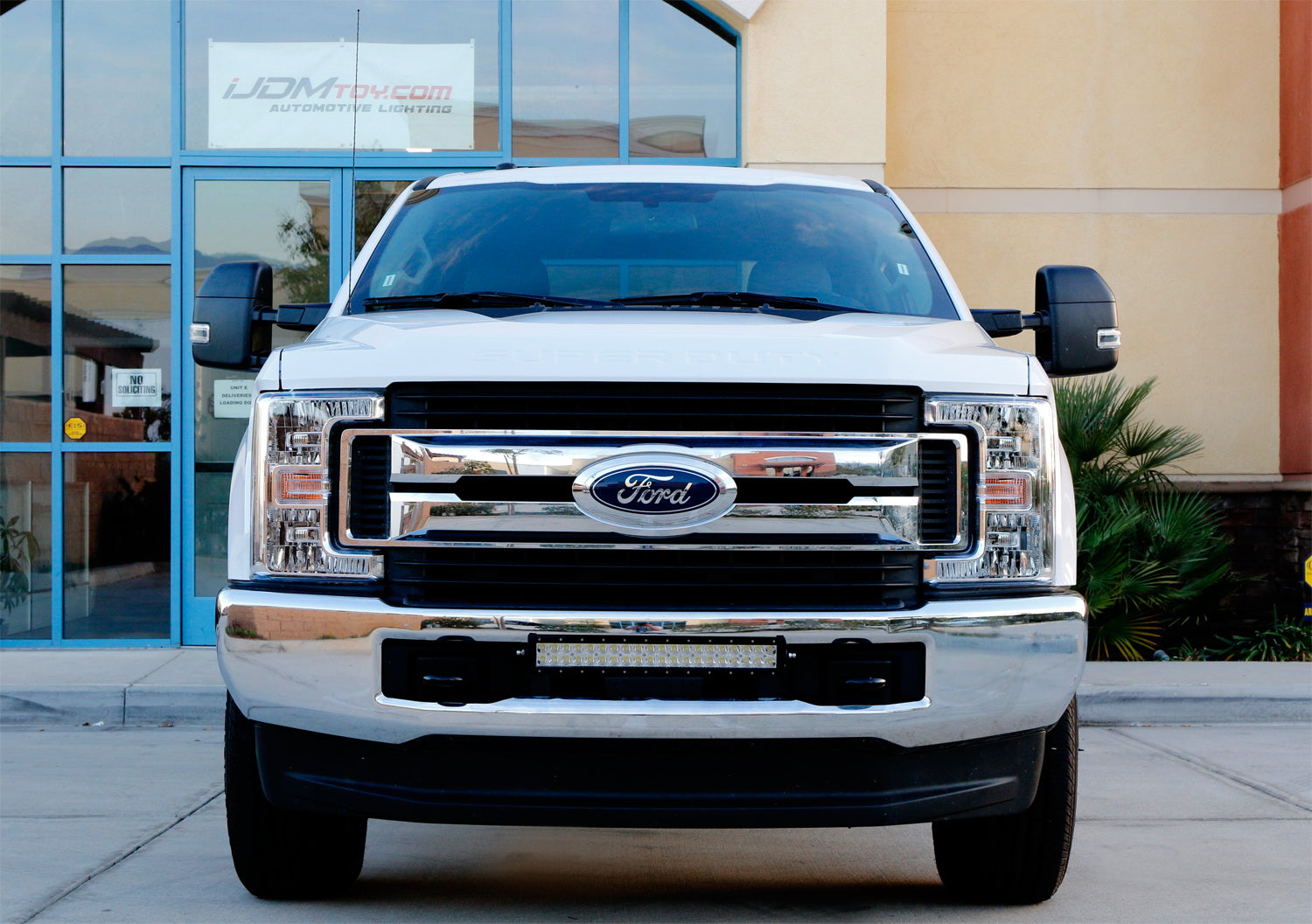 120W 20-Inch LED Light Bar with Lower Bumper Bracket & Wiring Harness - Compatible with 2017-2022 Ford F250 F350 Super Duty - Off-Road, Fog Lights, Hunting, Camping, Truck Accessories