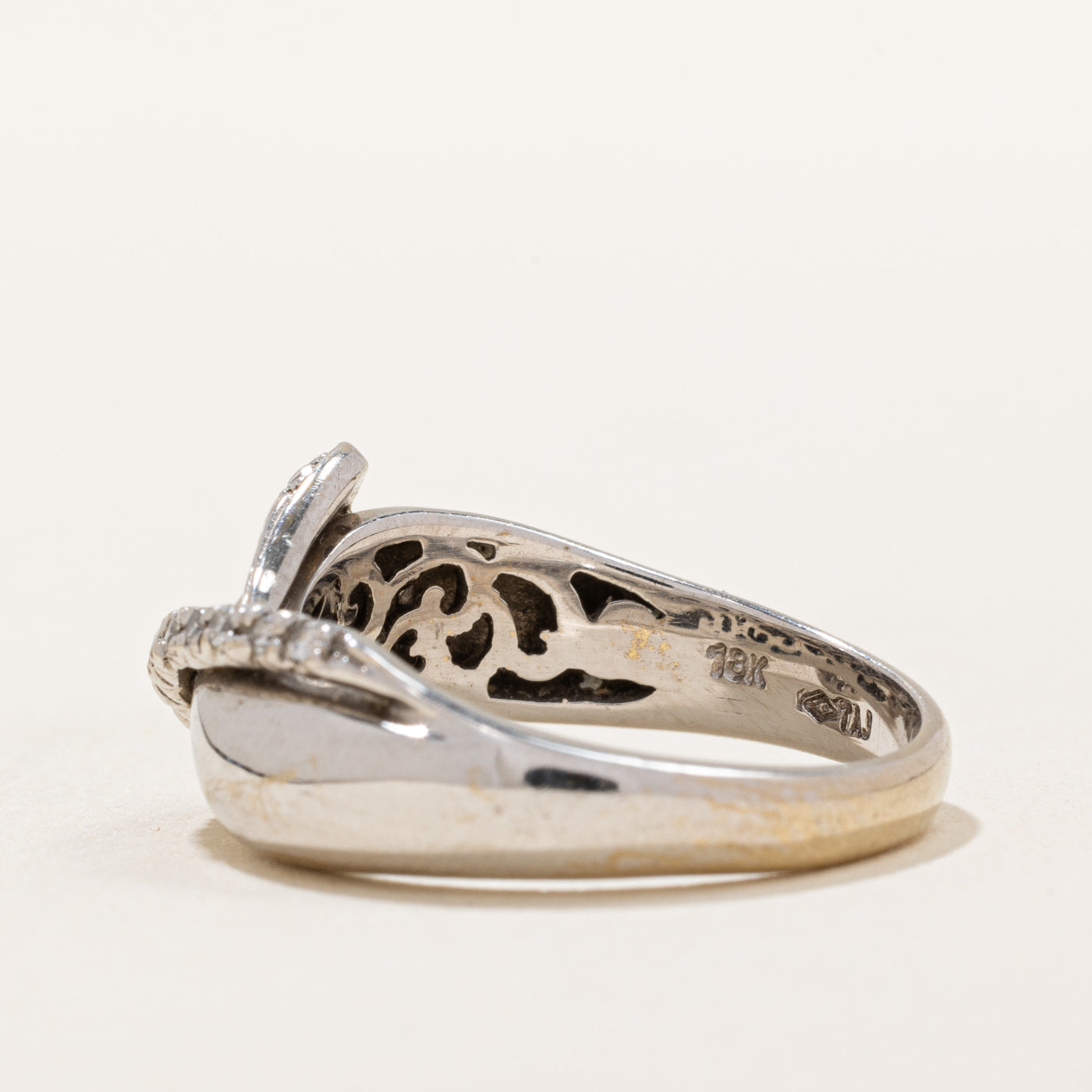 0.19ctw Diamond Heart Ring - Size 6.75 - Elegant Sterling Silver Jewelry for Valentine's Day, Anniversary & Romantic Gifts