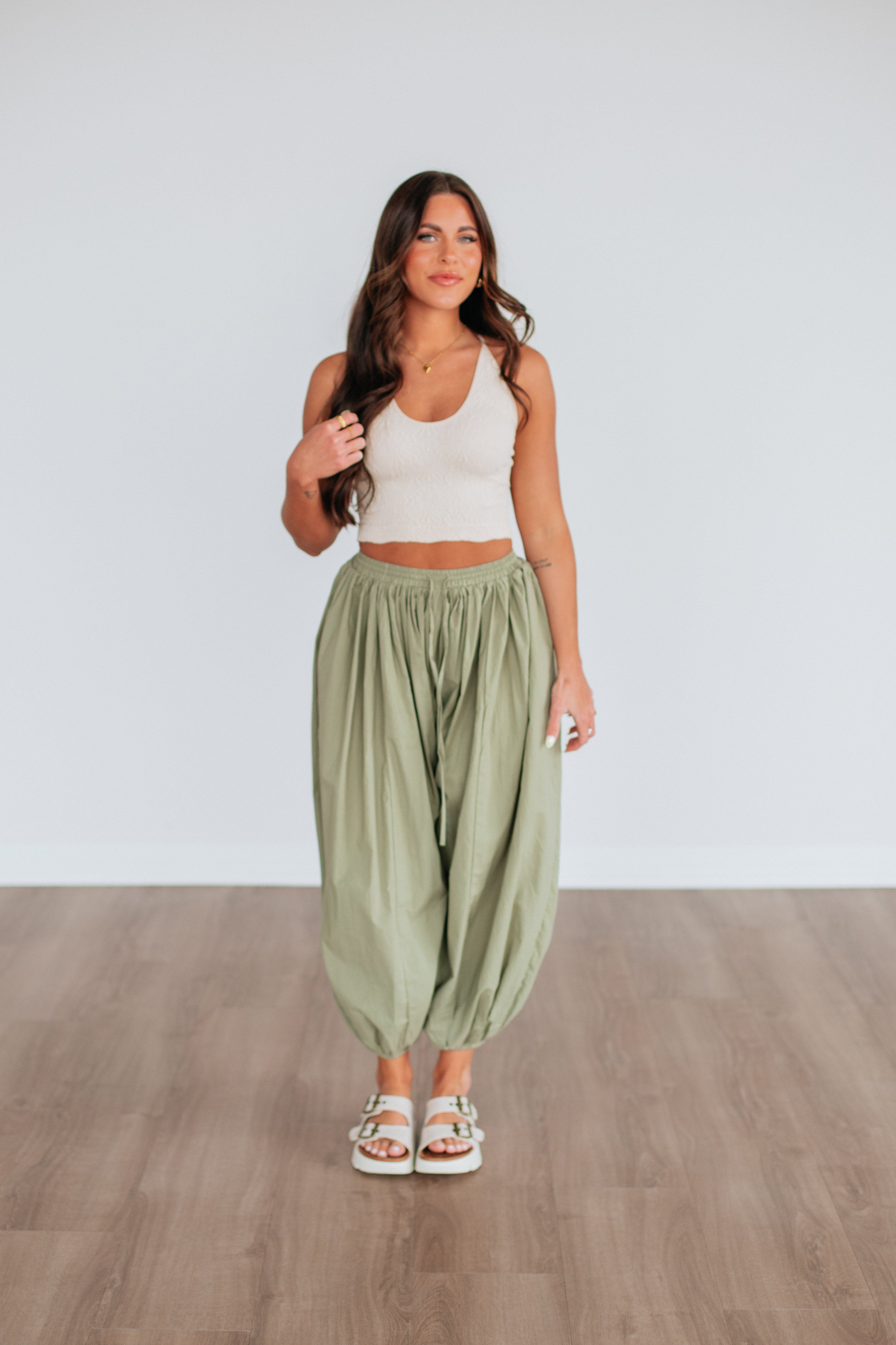 Making New Rules Pants - Olive Green Women's Casual Trousers | Comfortable Stretch Fabric for Work, Travel & Everyday Wear