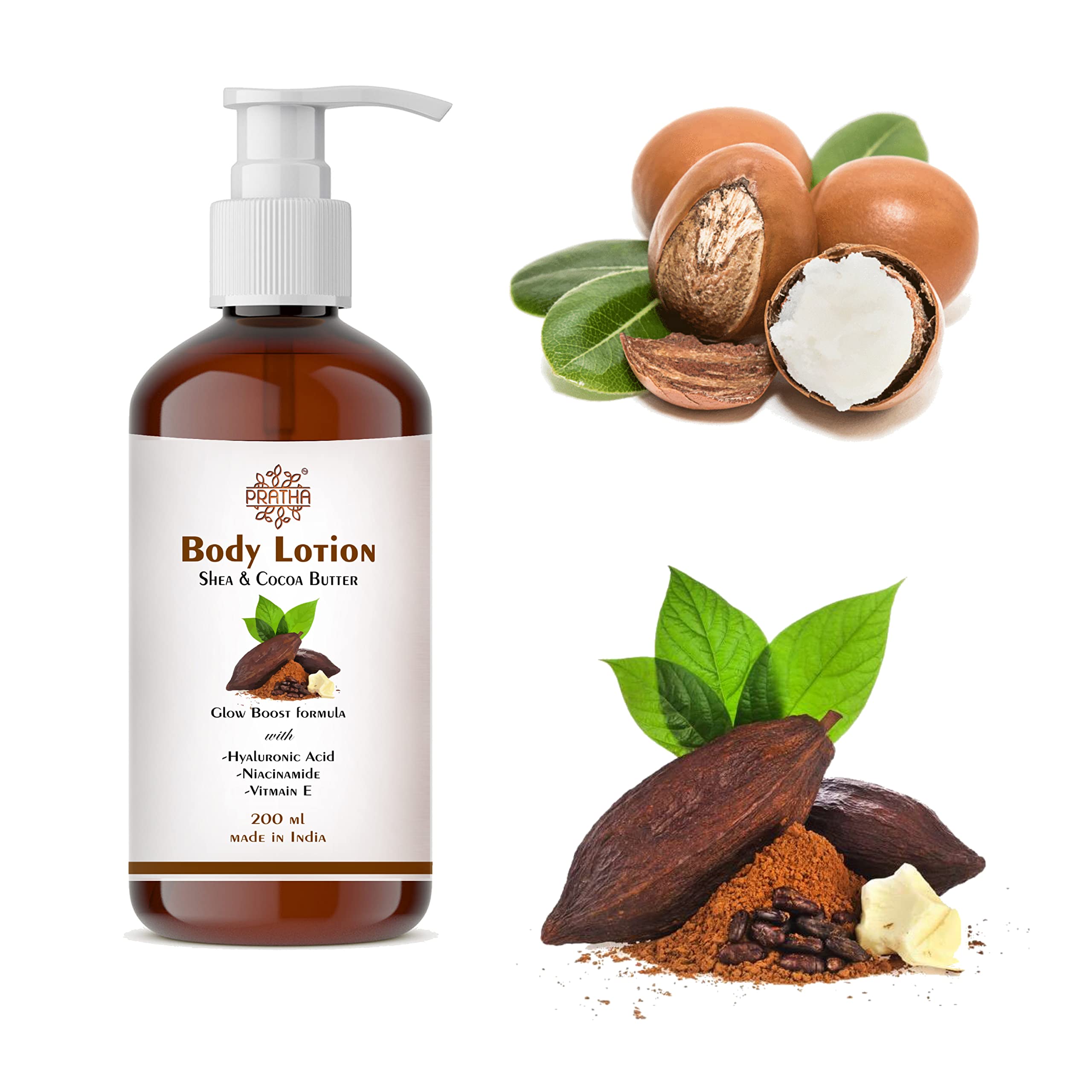 **Natural Body Lotion with Shea & Cocoa Butter – 24-Hour Deep Moisturization for Dry Skin – 300 ml Hydrating Body Moisturizer for Daily Use & After Shower Care**