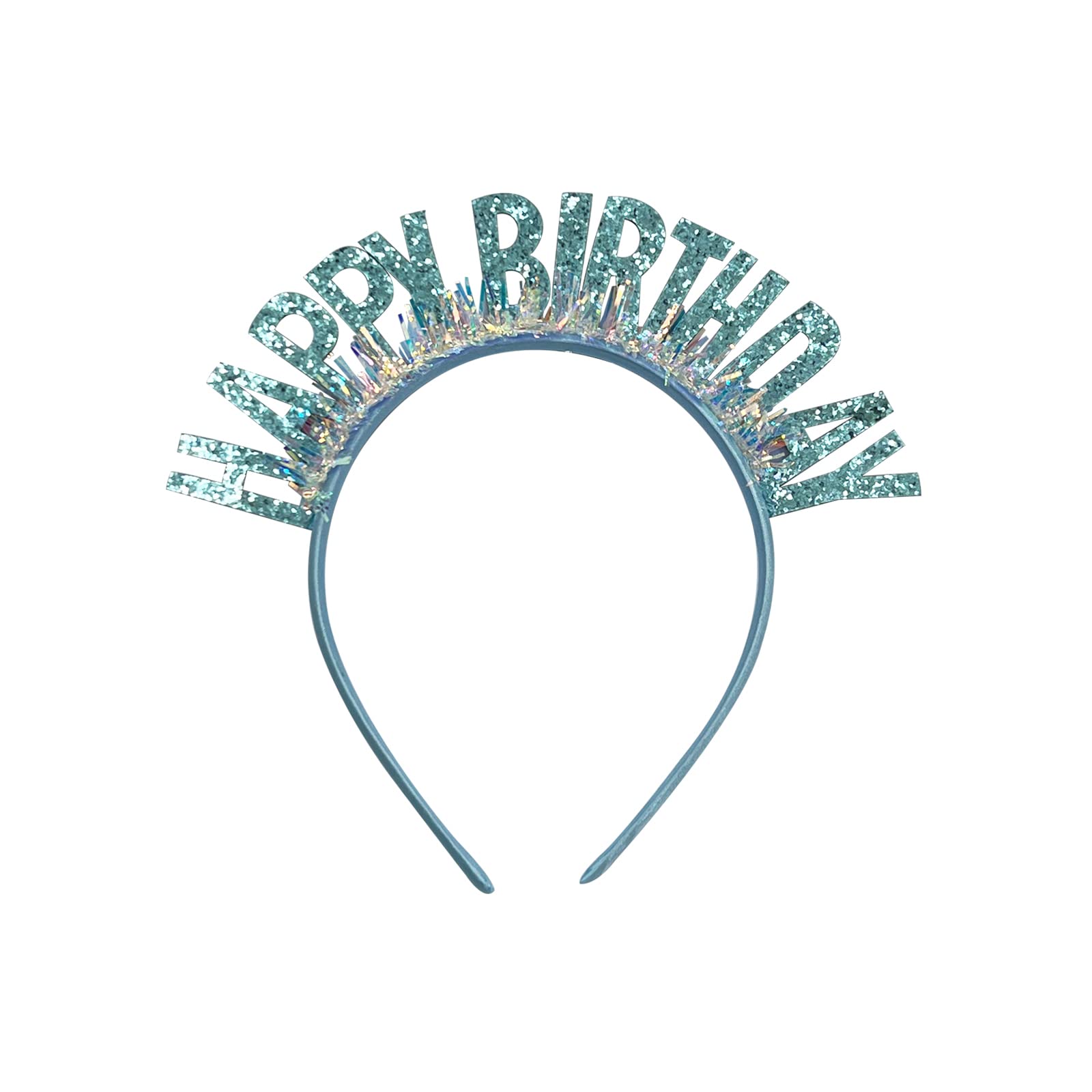 Birthday Girl Headband - Sparkling Birthday Tiara Crown for Women & Girls - Happy Birthday Party Decorations & Supplies (Blue) - Perfect for Birthday Parties, Bachelorette, Girls Night Out & Photo Shoots