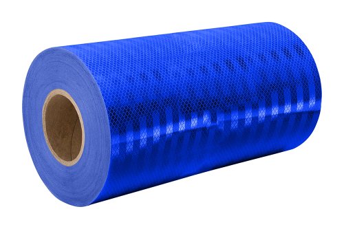 3M 3435 Blue Reflective Tape Roll – 11 in. x 150 ft. Engineer Grade Adhesive Tape for Road Signs, Safety Markings & Non-Critical Signing Applications – High Visibility Reflective Marking Tape for Traffic Cones, Barricades & Construction Zones