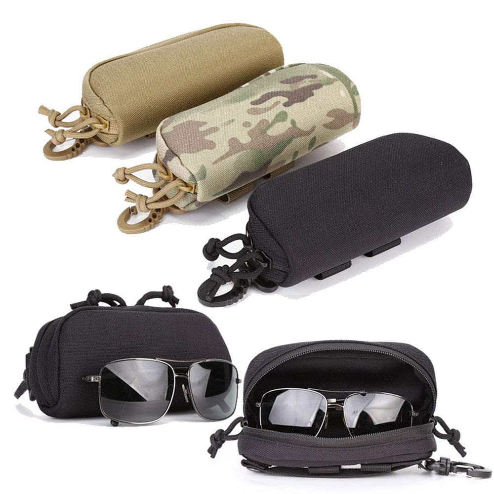 Tactical Sunglasses & Goggles for Hunting, Fishing, Hiking - Durable Outdoor Combat Glasses with Carrying Pouch - Perfect for Military, Airsoft & Survival Adventures